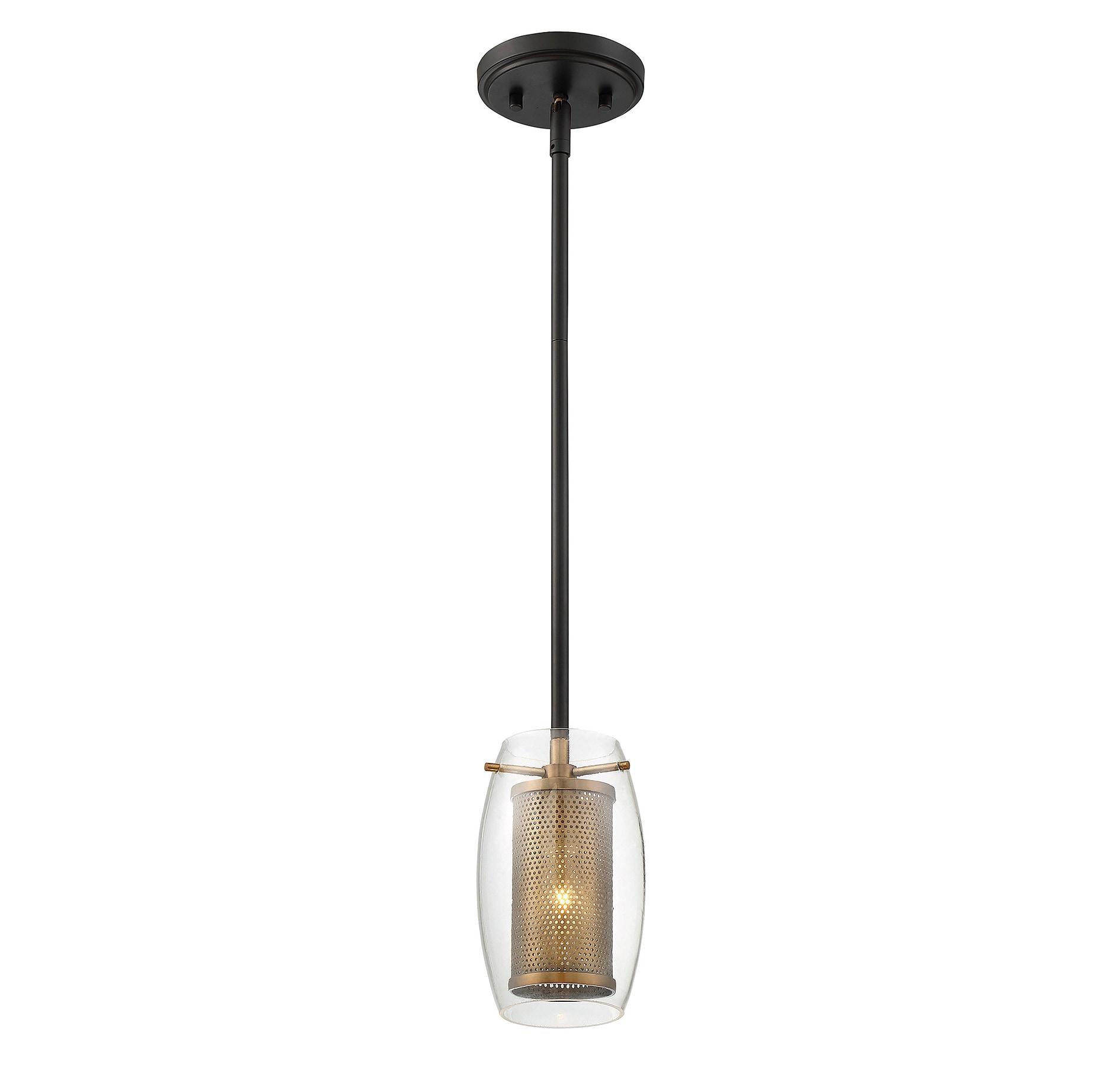 Savoy House Dunbar 1 - Light Pendant in  Warm Brass/Bronze