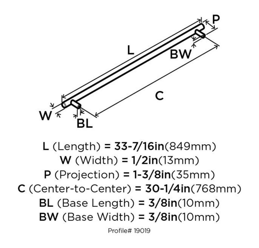 30 1/4" Center to Center Bar Pull