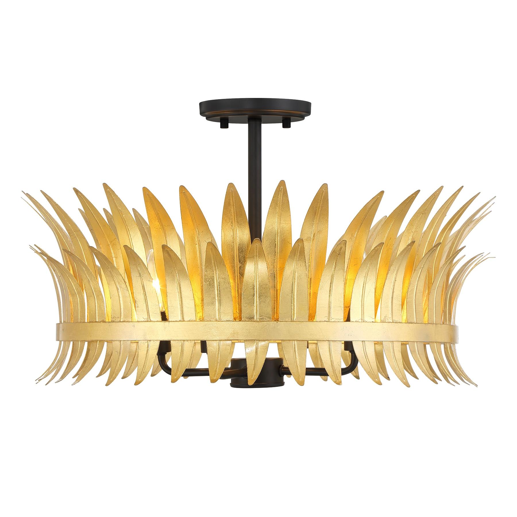 Savoy House Ensley 4 - Light Semi-Flush Mount in  True Gold