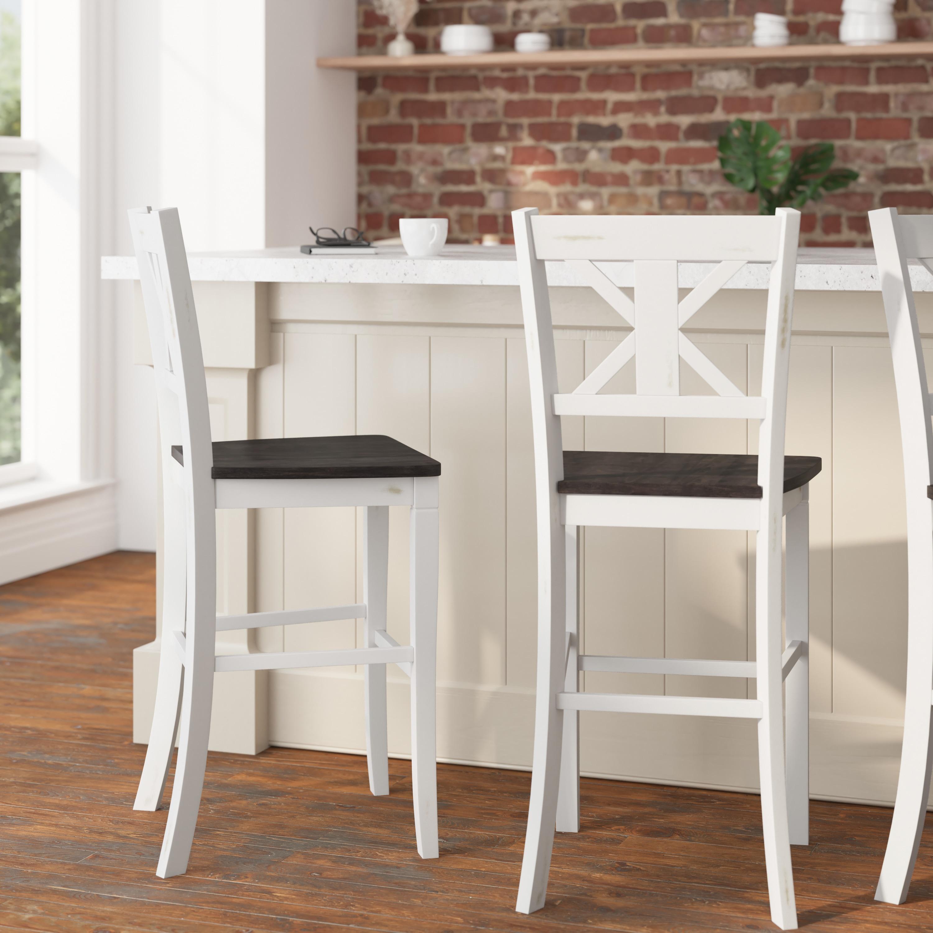 Bakersville Solid Wood Counter Stool (Set of 2)