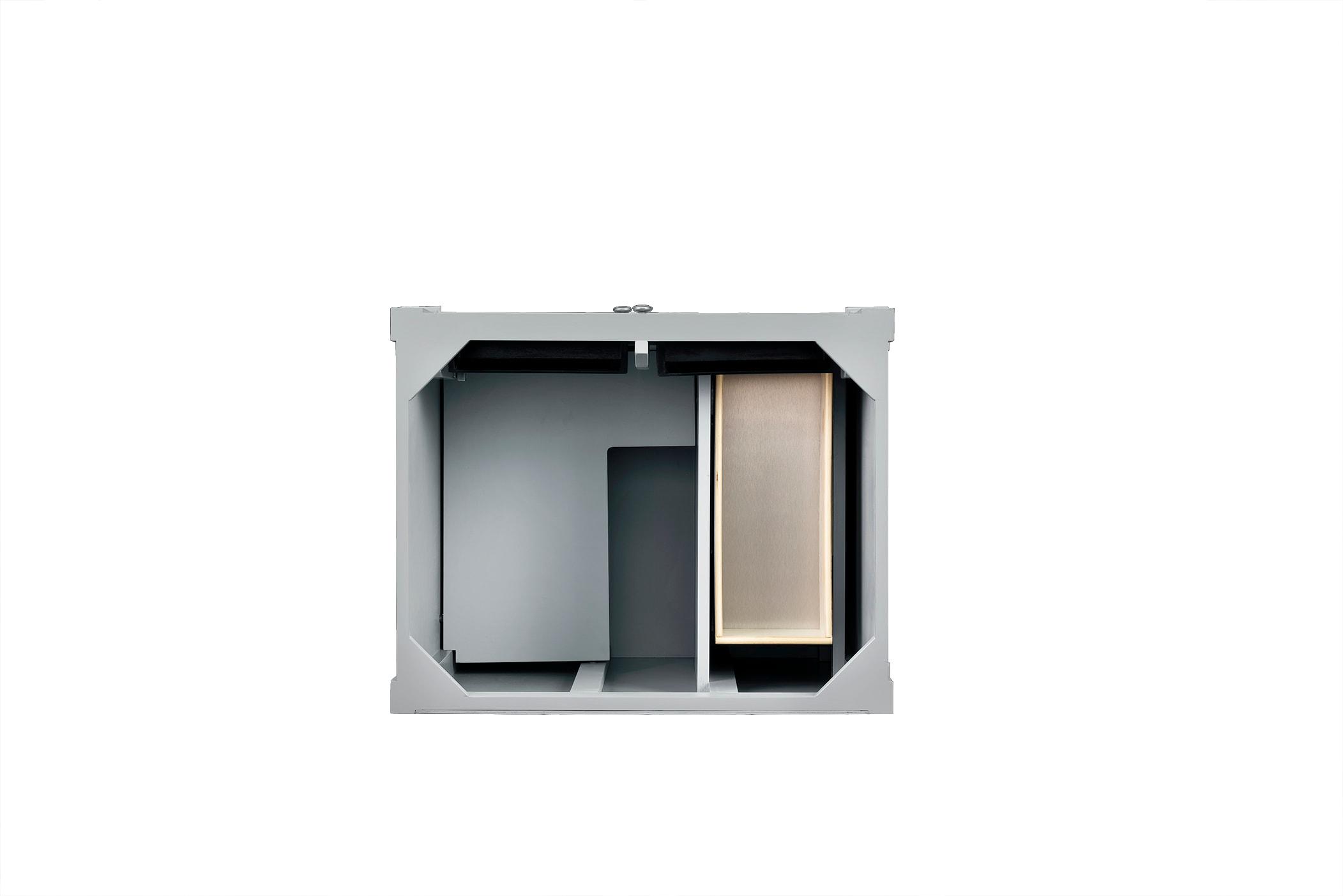 Urban Gray Plywood Single Vanity with Backsplash