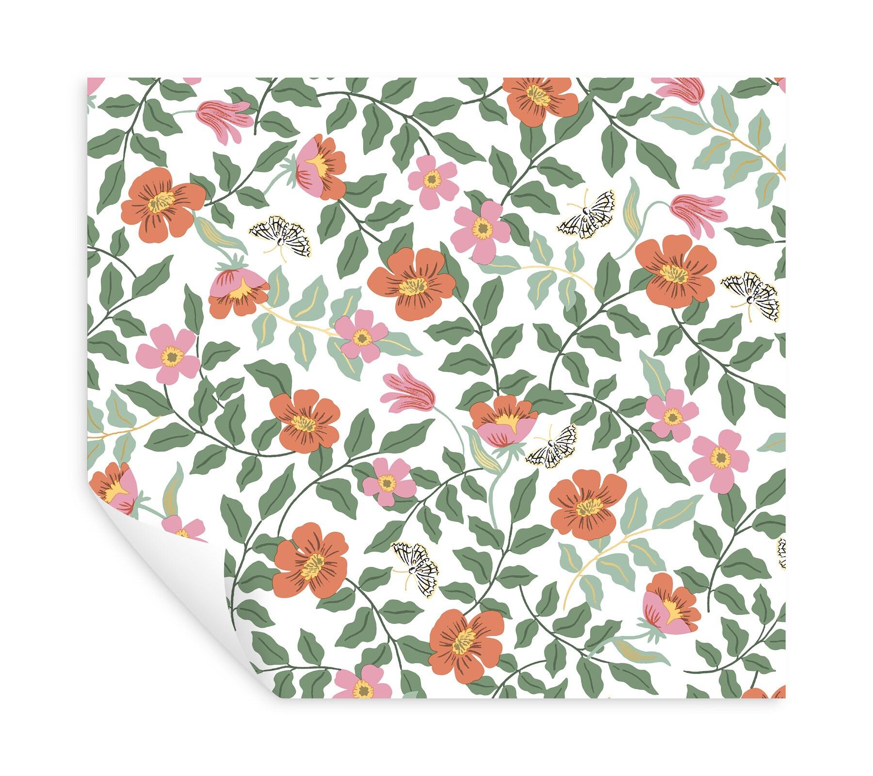 Rifle Paper Co. Primrose 20' L x 20.5" W Peel and Stick Wallpaper Roll