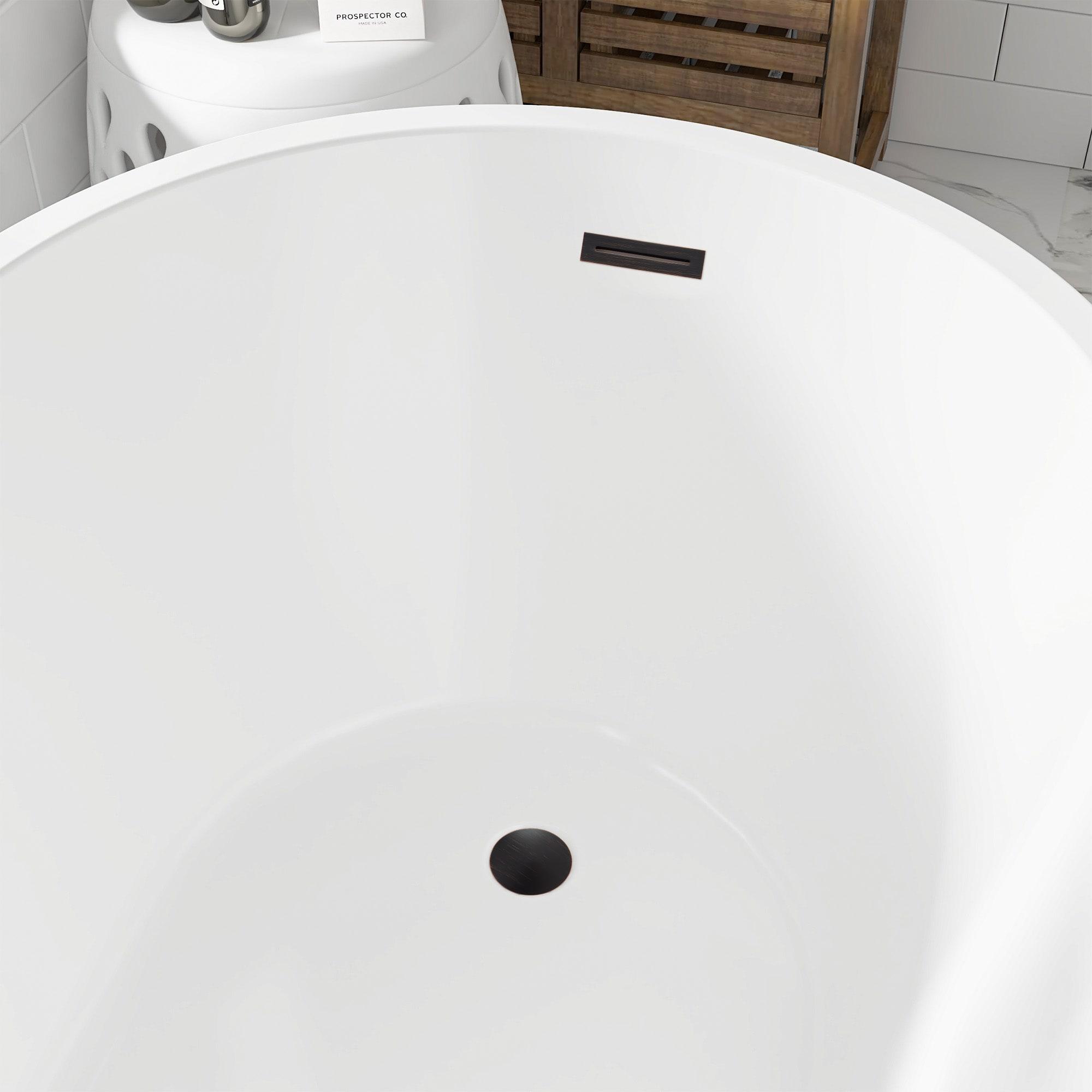 Cora 67" x 32" Freestanding Acrylic Bathtub