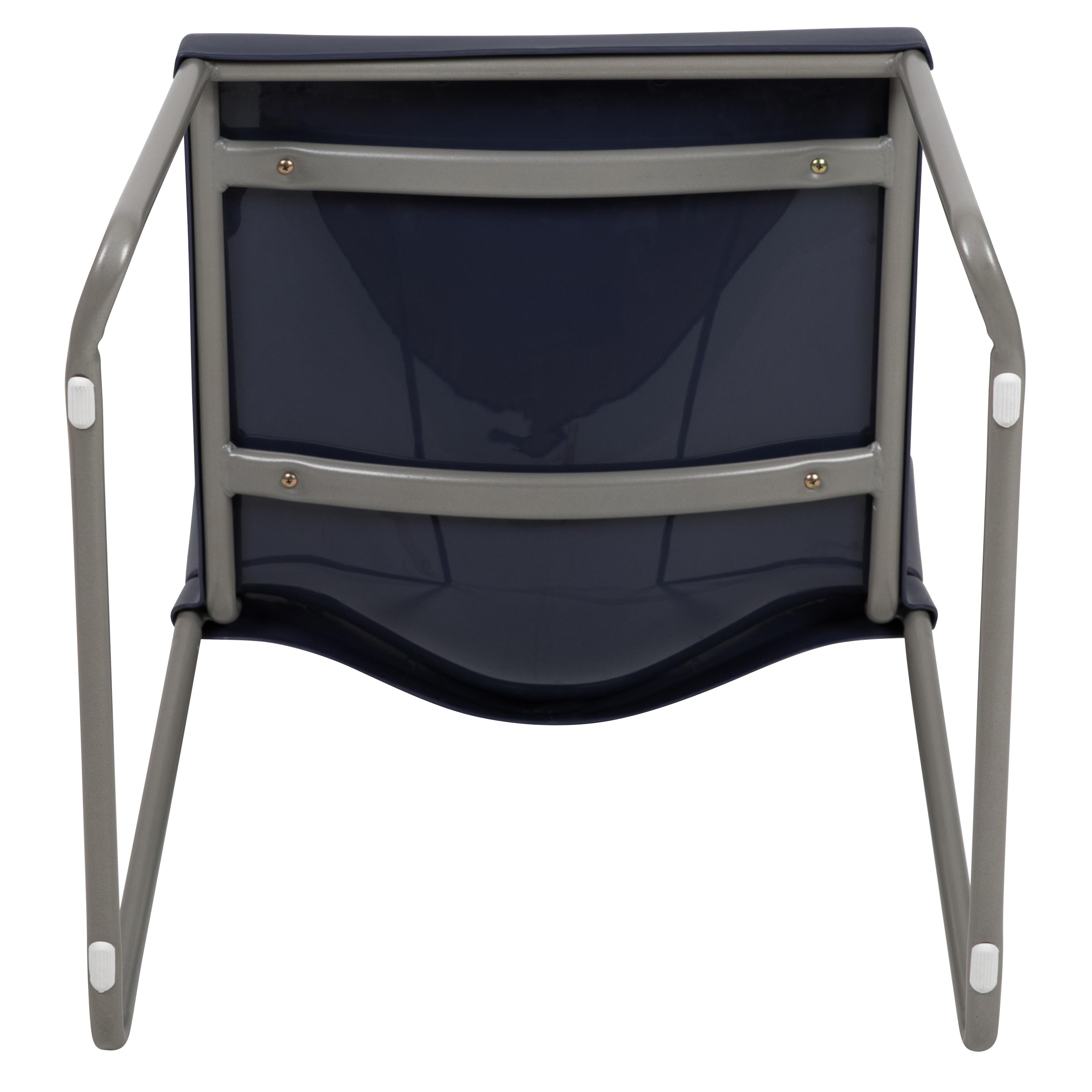 Flash Furniture Brielle Contoured Sled Base Stackable Waiting Room Chairs (Set of 5)