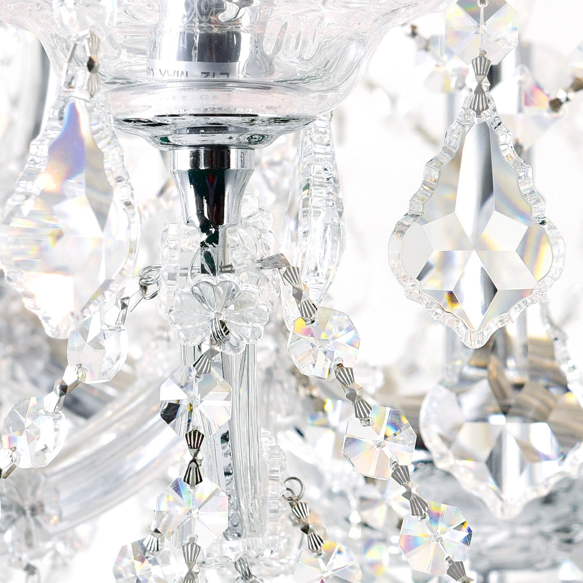 Maria Theresa 19-Light Chrome Crystal Chandelier