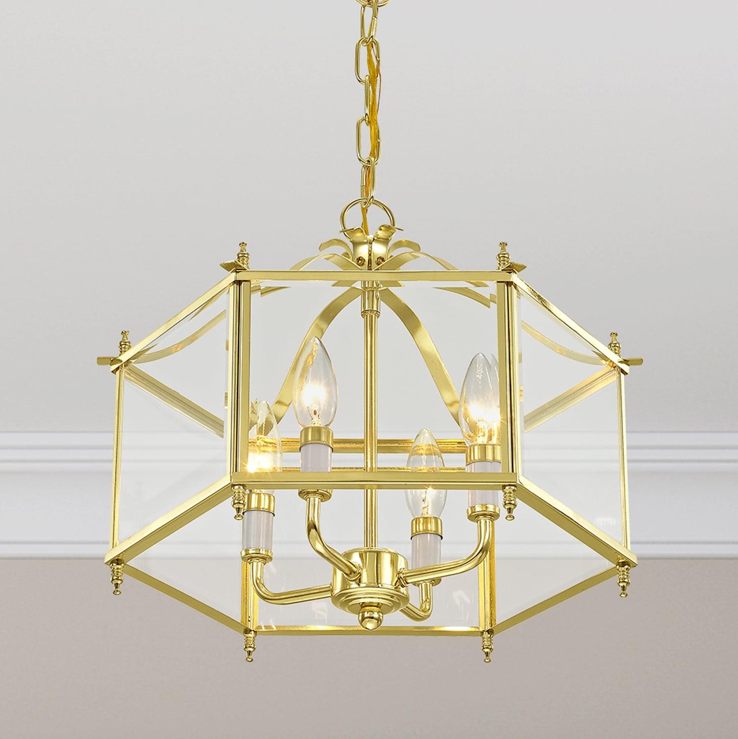 Livex Lighting Livingston 4 - Light Pendant in  Polished Brass