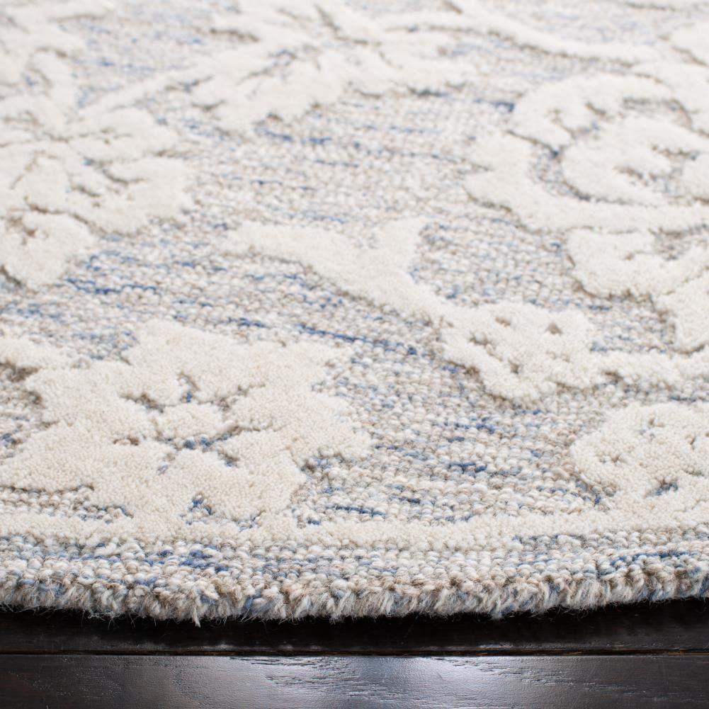 Glamour GLM651 Hand Tufted Area Rug - Blue/Ivory - 4'x6' - Safavieh.