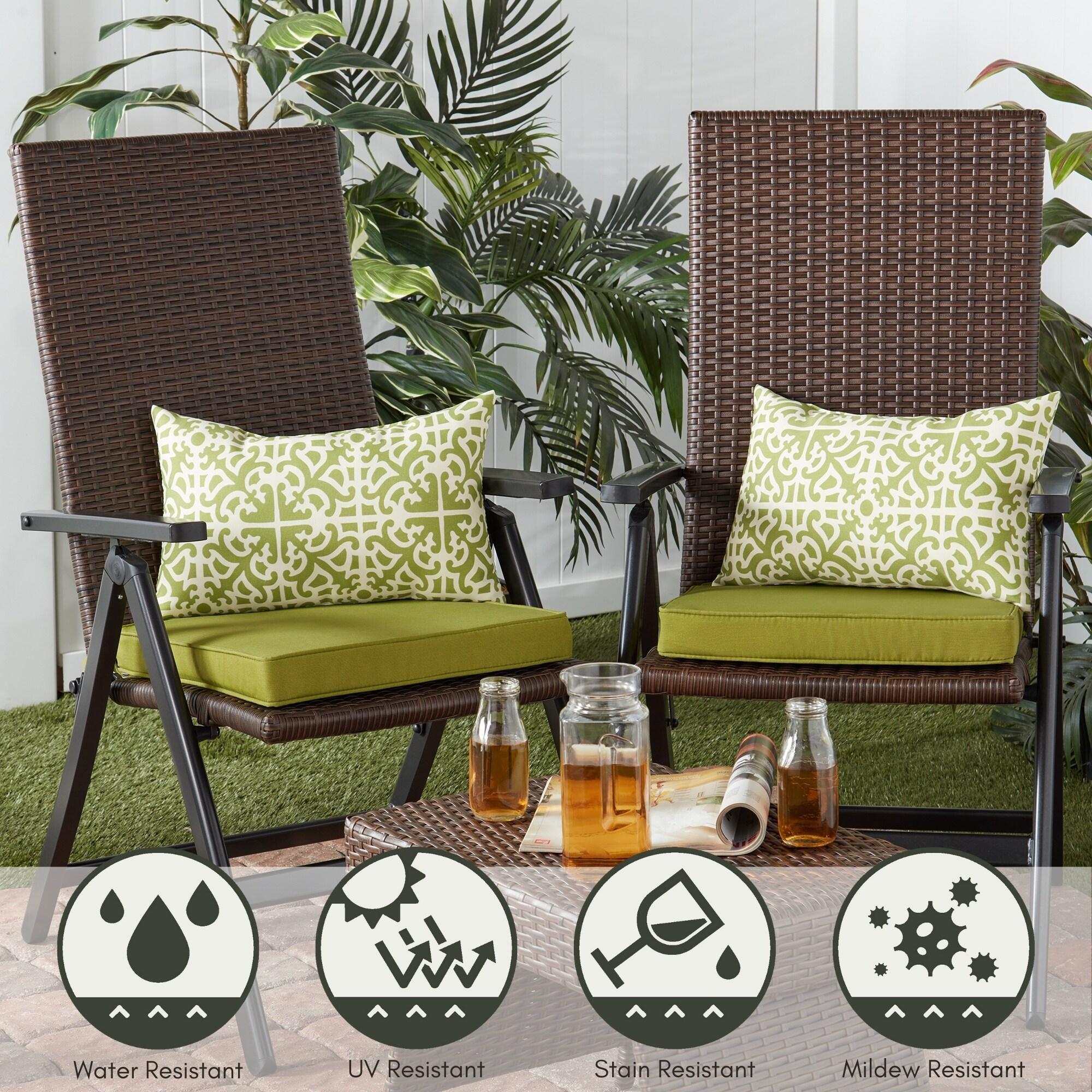 Indoor/Outdoor Reversible Throw Pillow