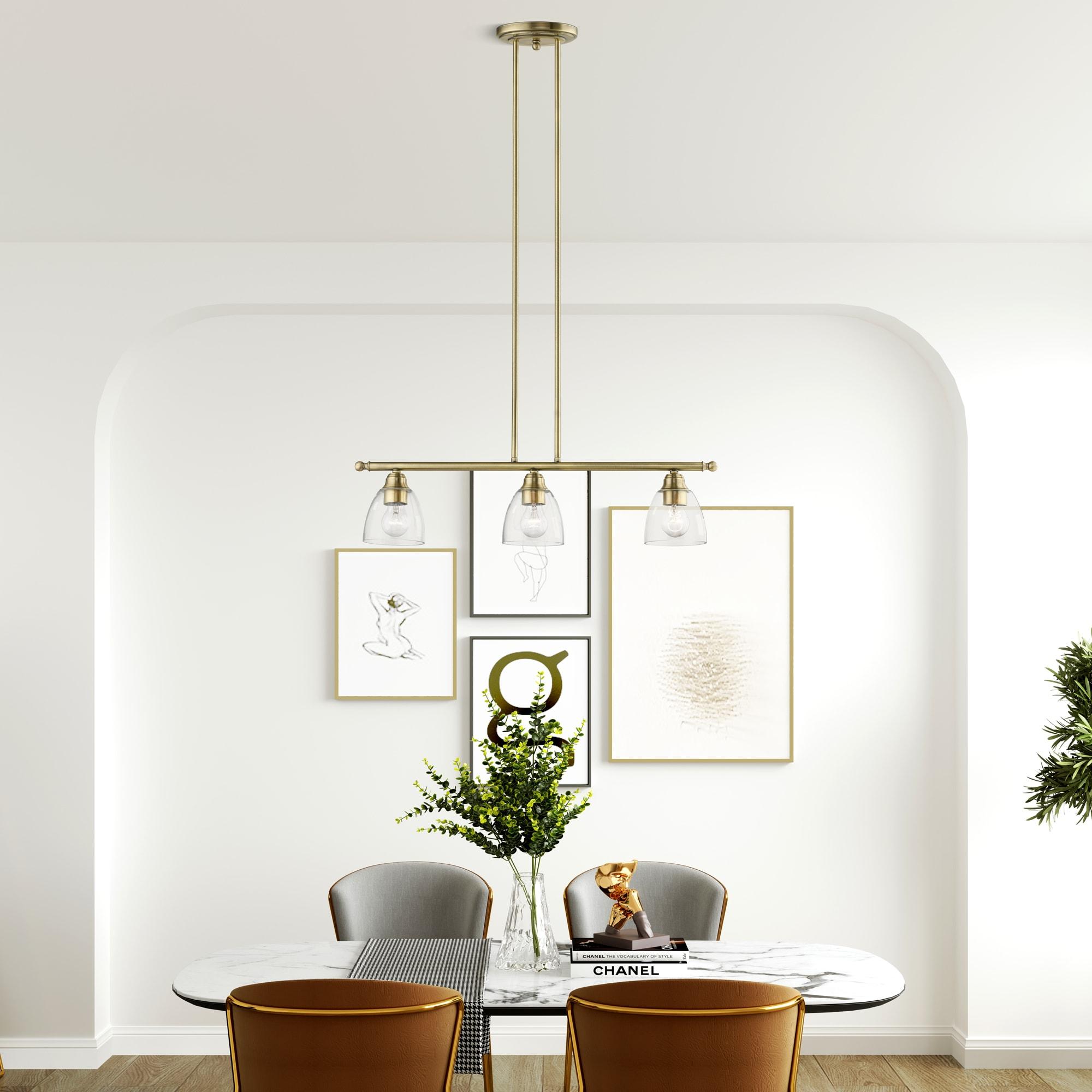 Livex Lighting Montgomery 3 - Light Chandelier in  Antique Brass