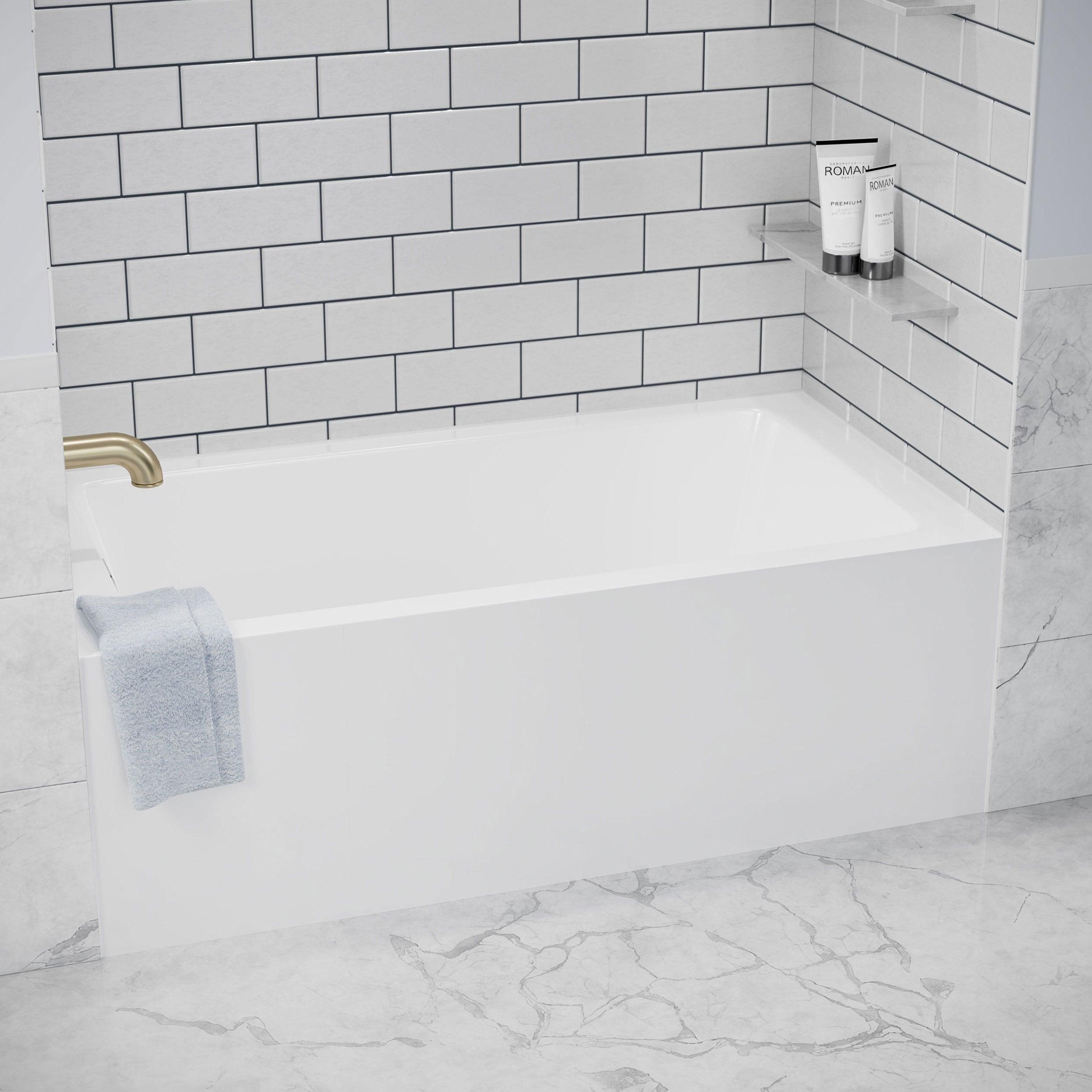 Grayley 60'' x 30'' Alcove Soaking Acrylic Bathtub
