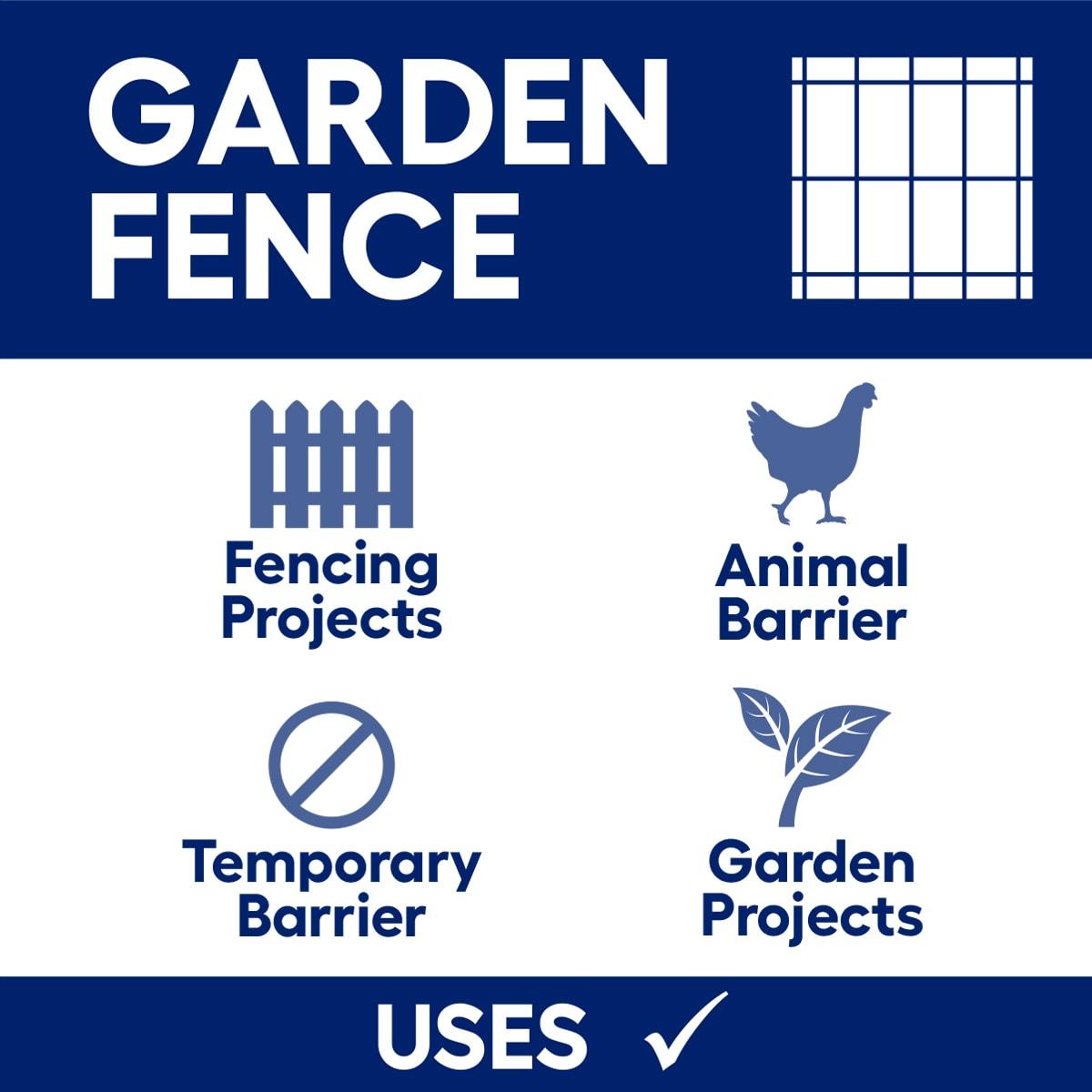 Garden Zone 36 in. H x 50 ft. L Steel Fence