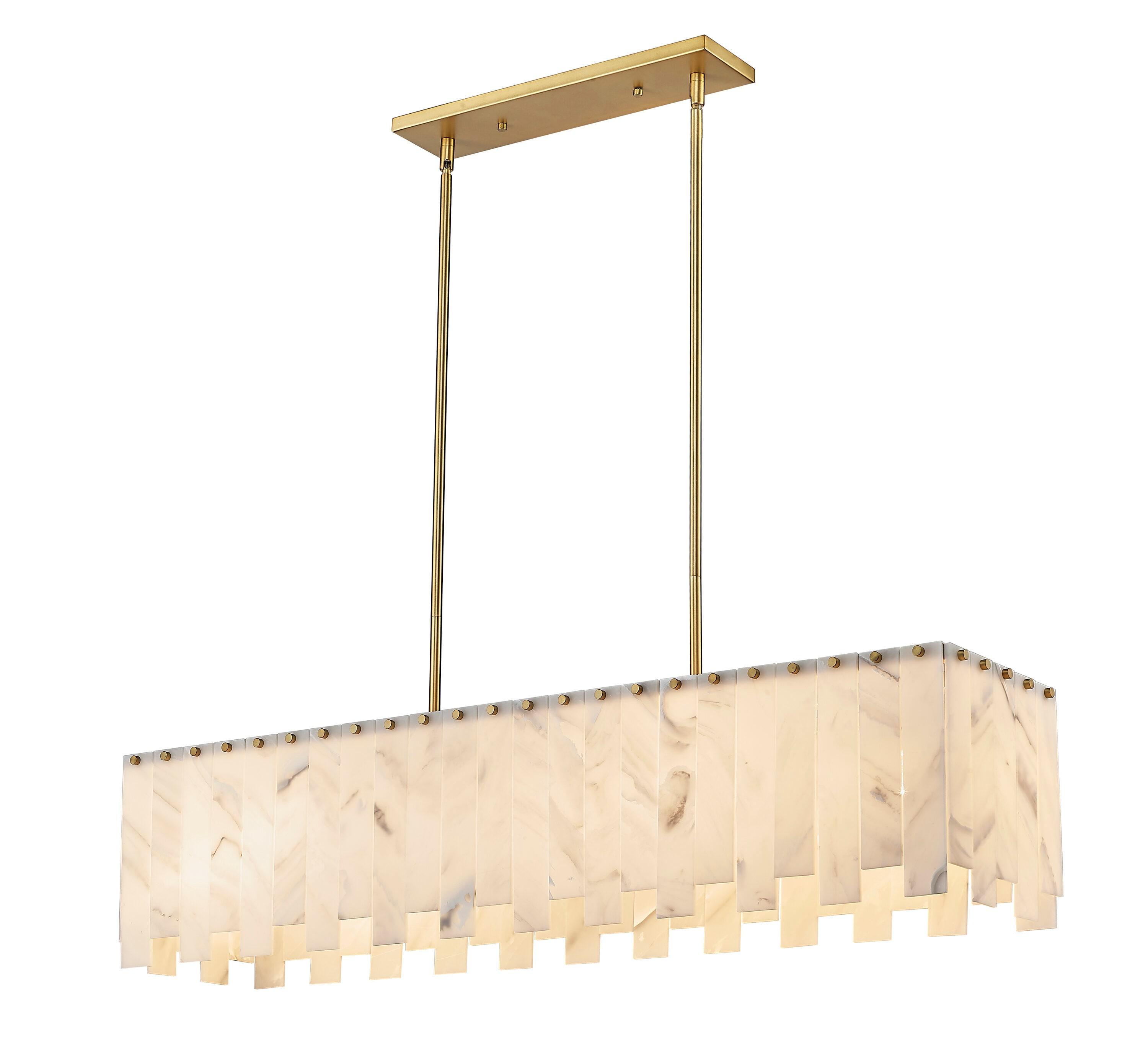 Z-Lite Viviana 7 - Light Island Pendant Light in  Rubbed Brass