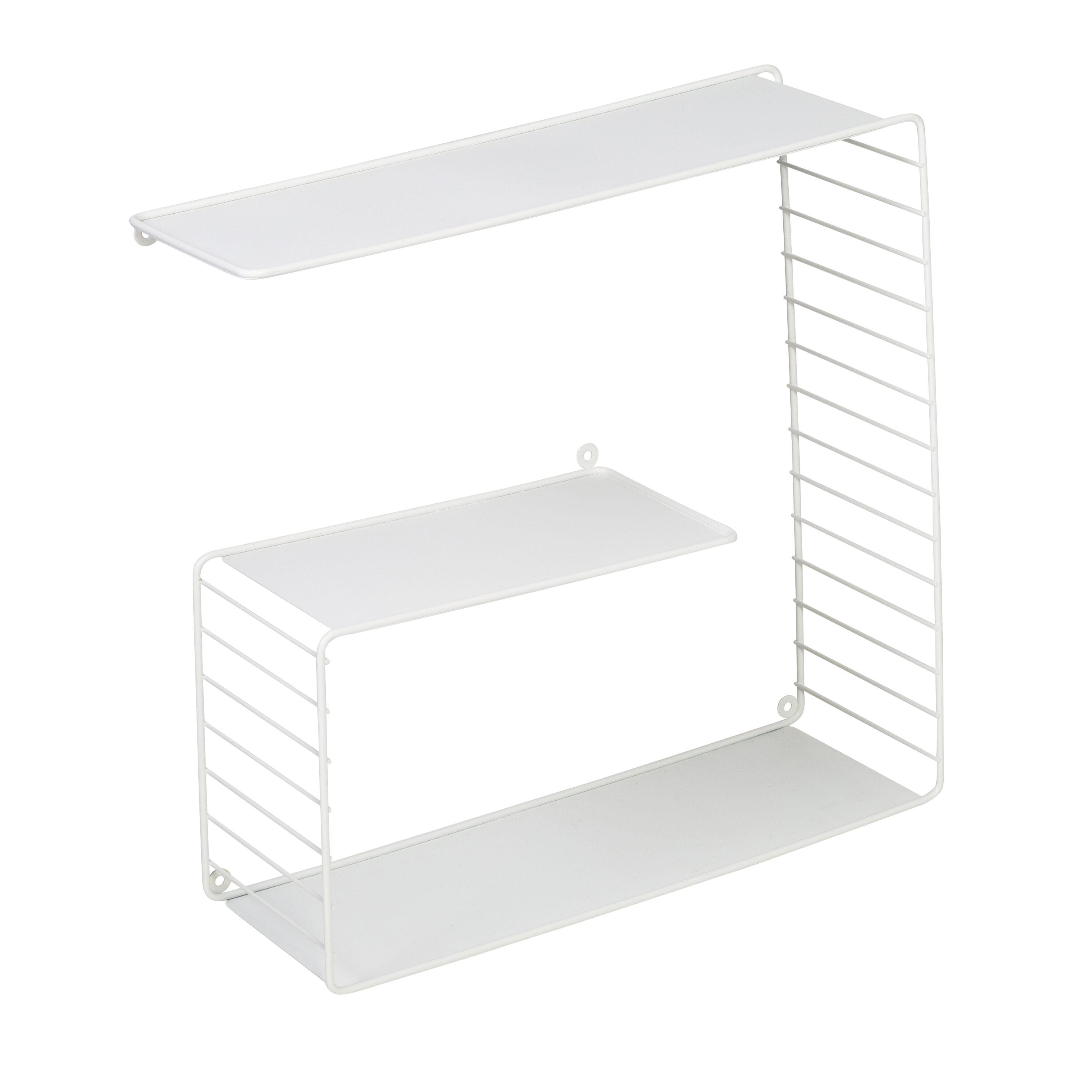 3-Tier Square Floating Wall Shelf