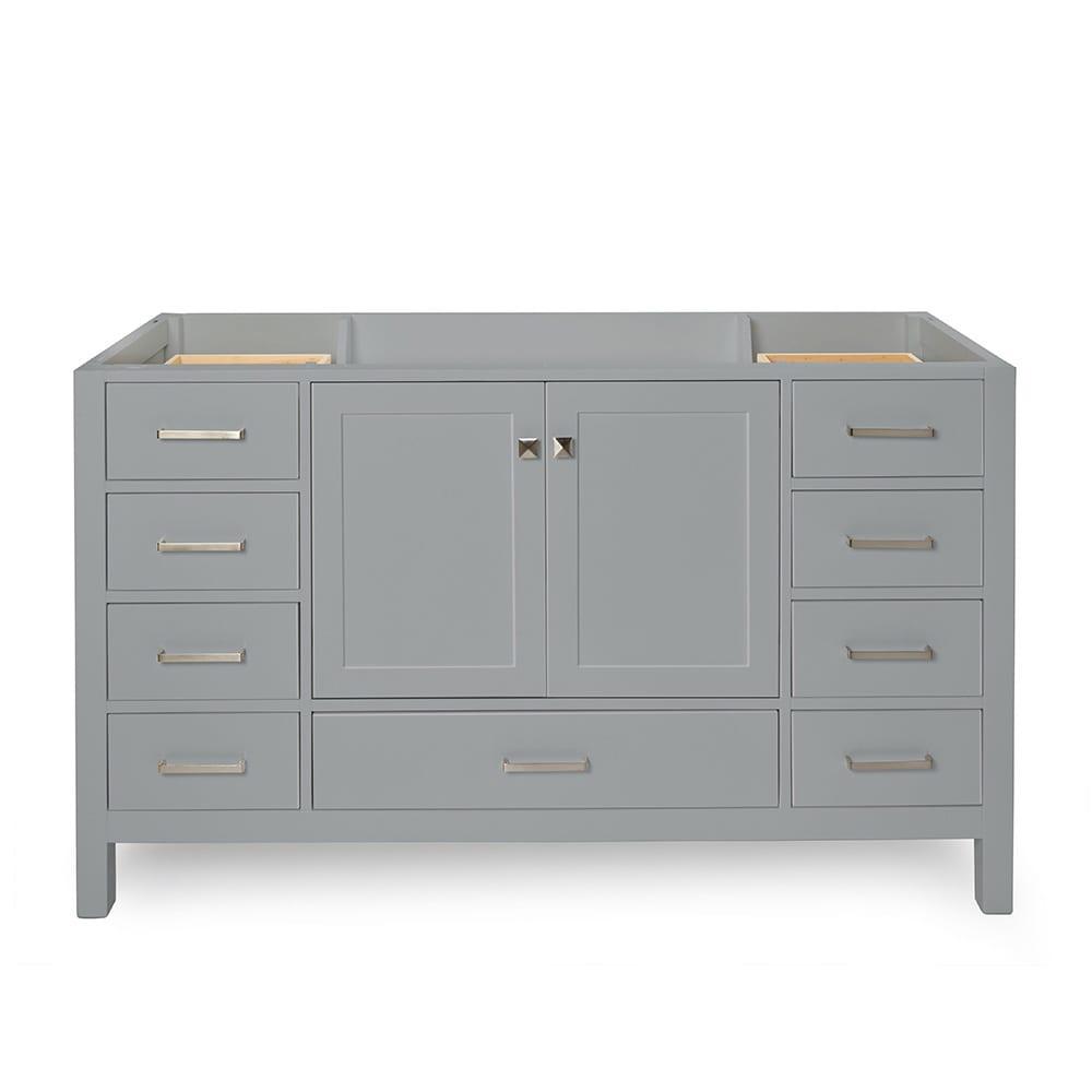 Ariel A061s-Bc Cambridge 60" Single Free Standing Vanity Cabinet Only - Grey