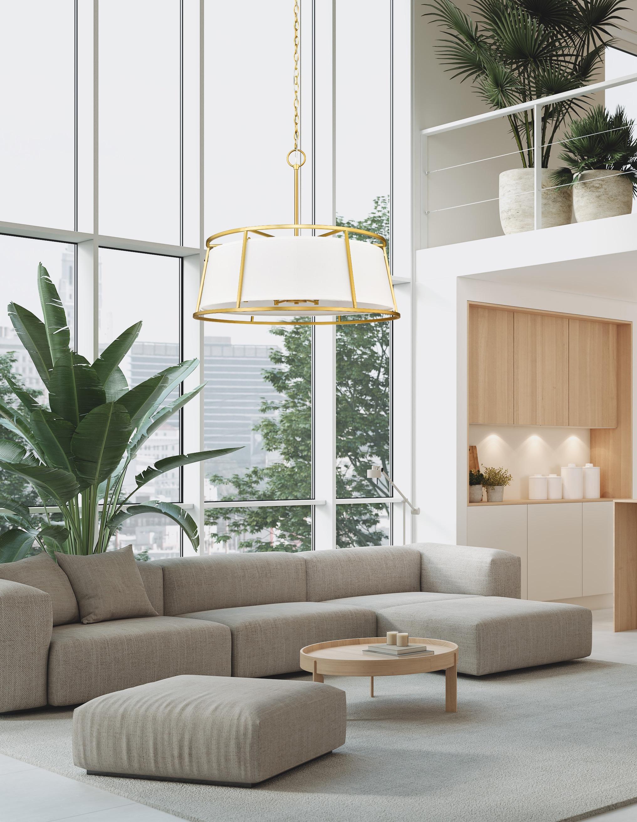 Z-Lite Lenyx 8 - Light Chandelier in  Rubbed Brass