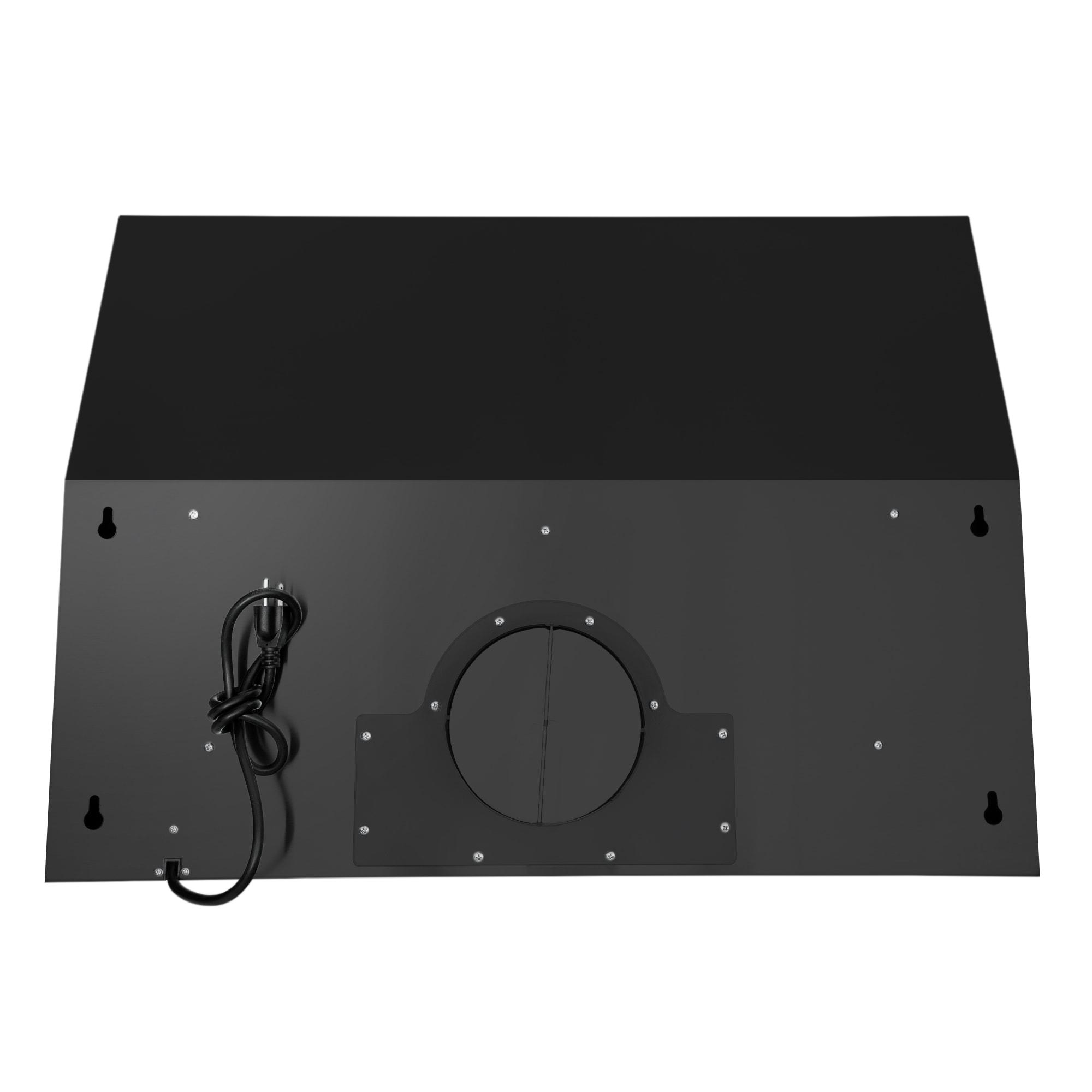 30 in. Under Cabinet Range Hood with Digital Touch Controls in Matte Black