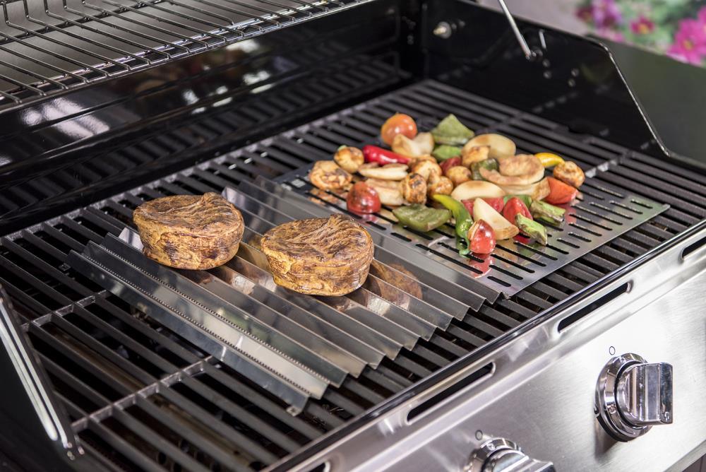 Char-Broil Reusable Grill Topper Sheets, Stainless Steel