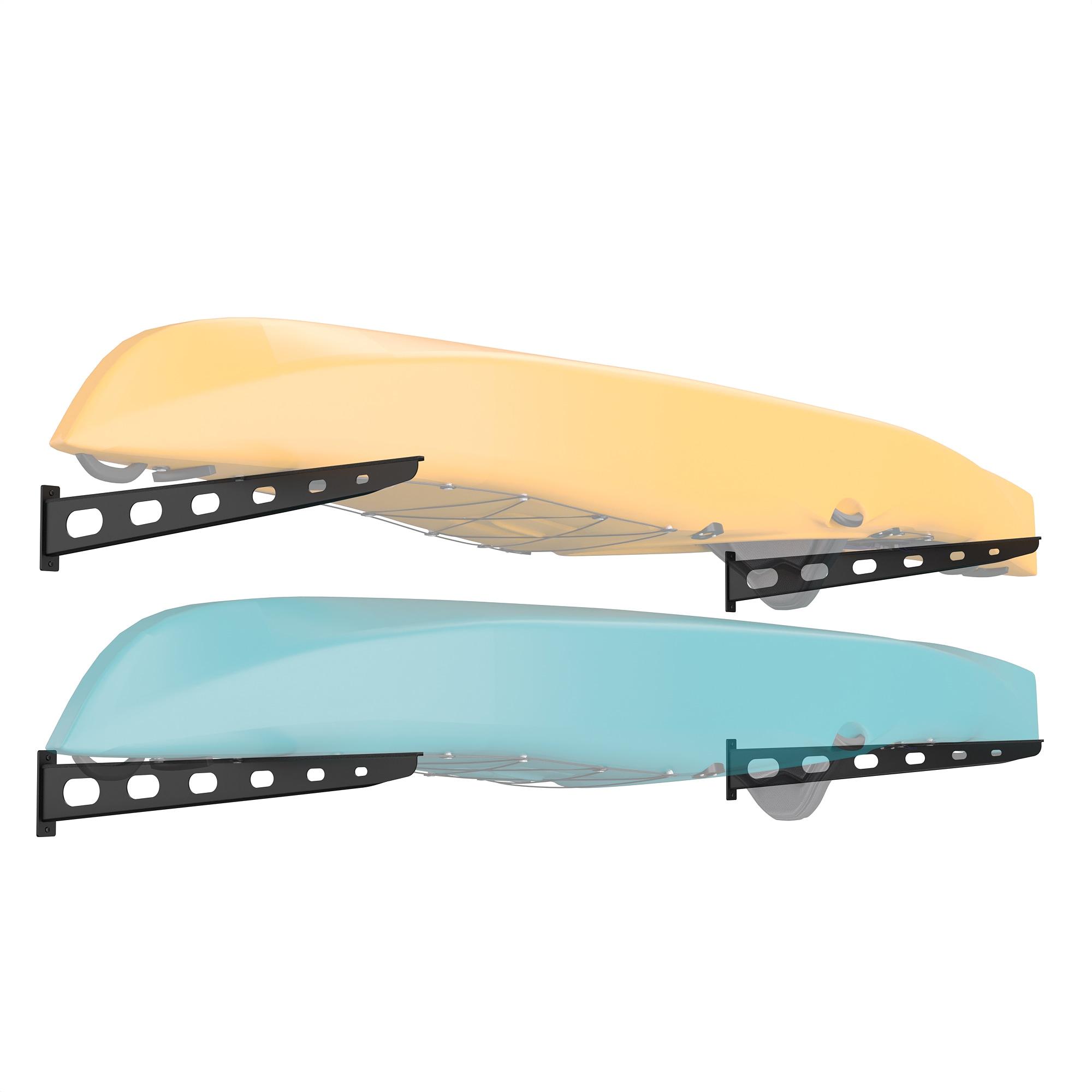2 Pack Wall Mounted Kayak Rack - Made in USA 30" Arms
