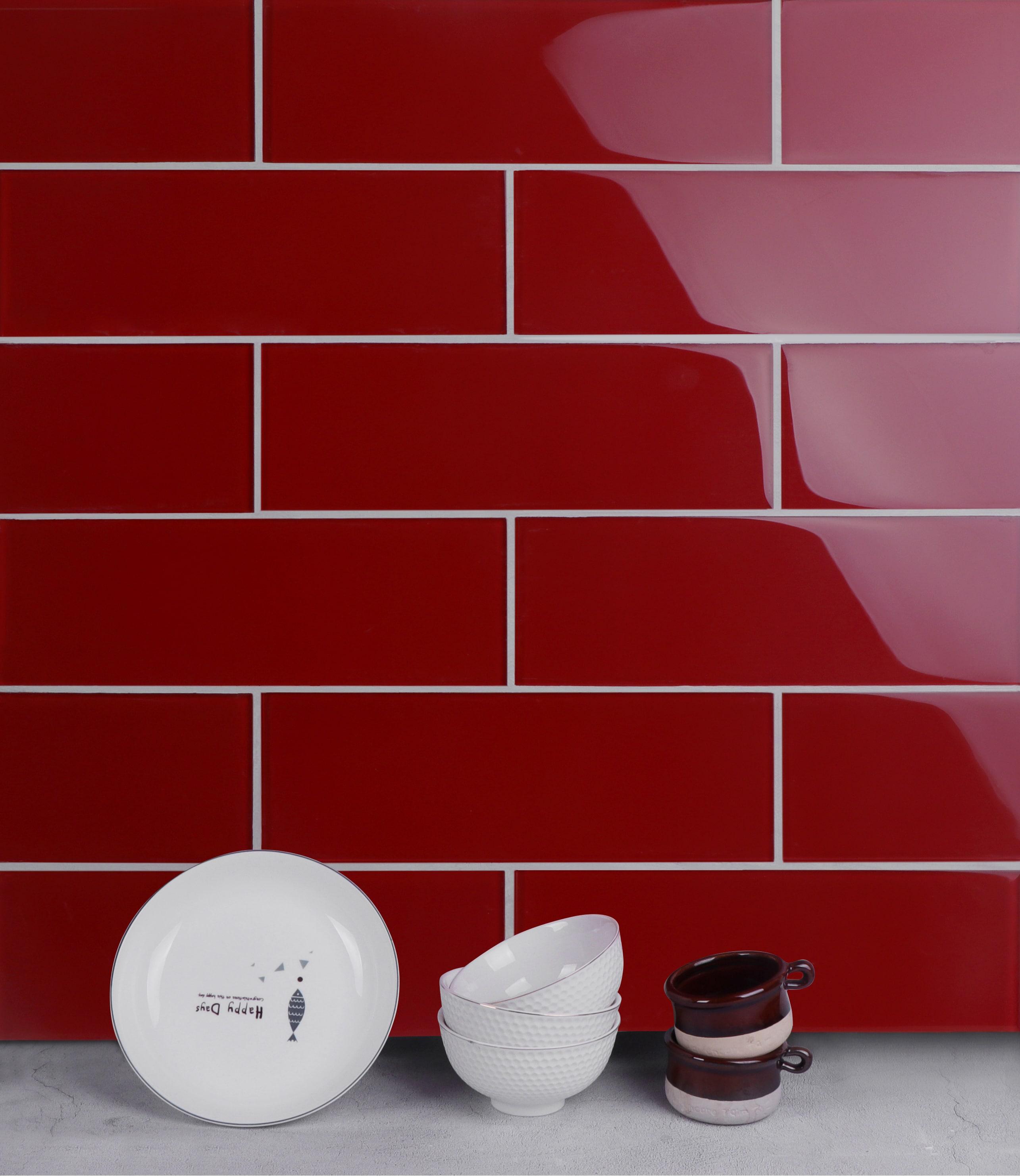 Premium 4" x 12" Glass Subway Tile
