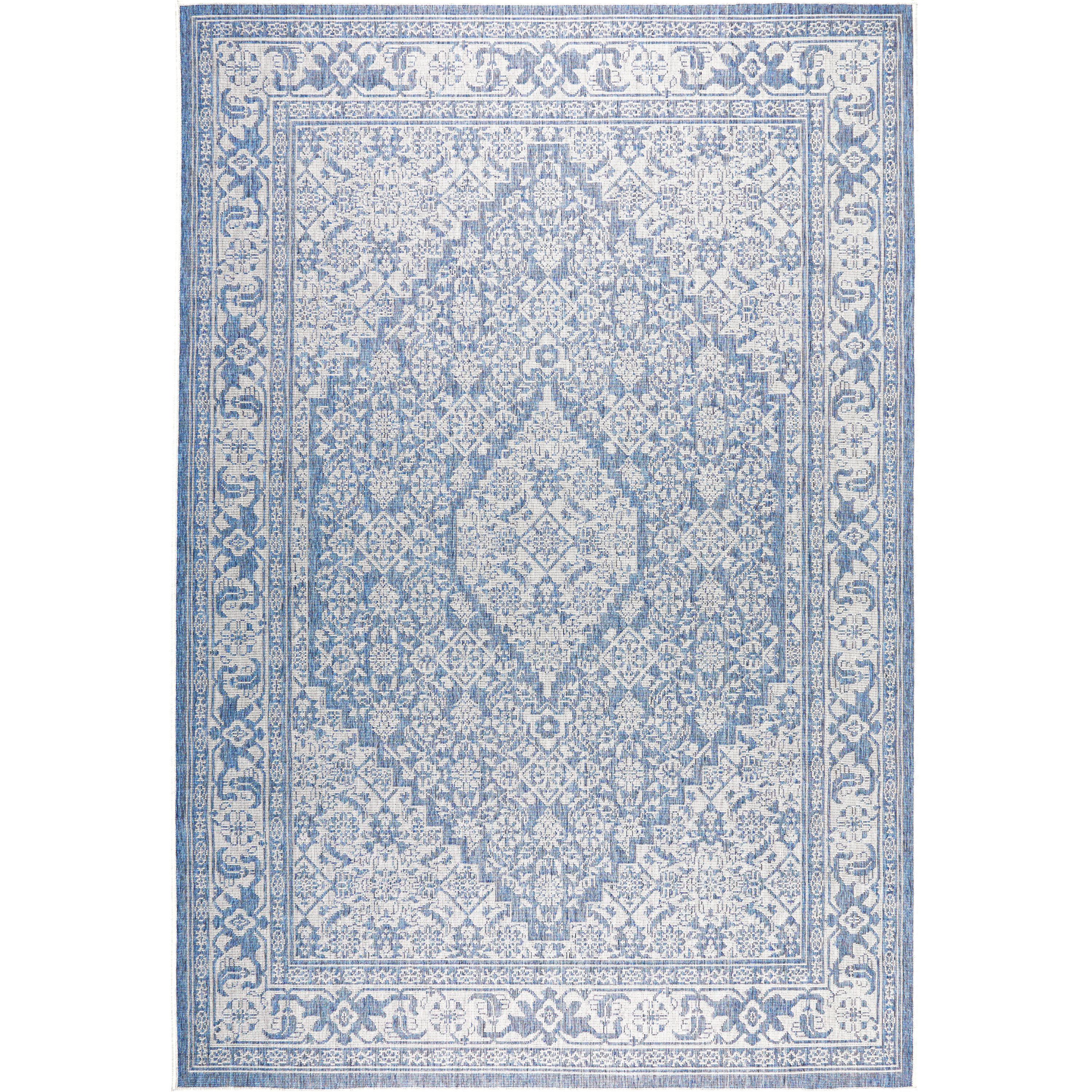 Persian Persian Inspired Blue/Gray Area Rug