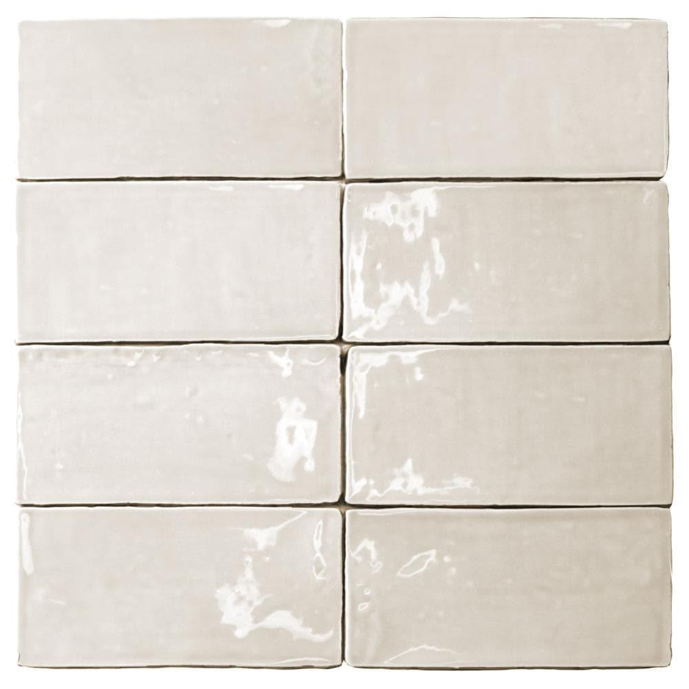 Barcelona 3x6 Blanco Polished Ceramic Subway Wall Tile (5.38 Sq. Ft. / Case)