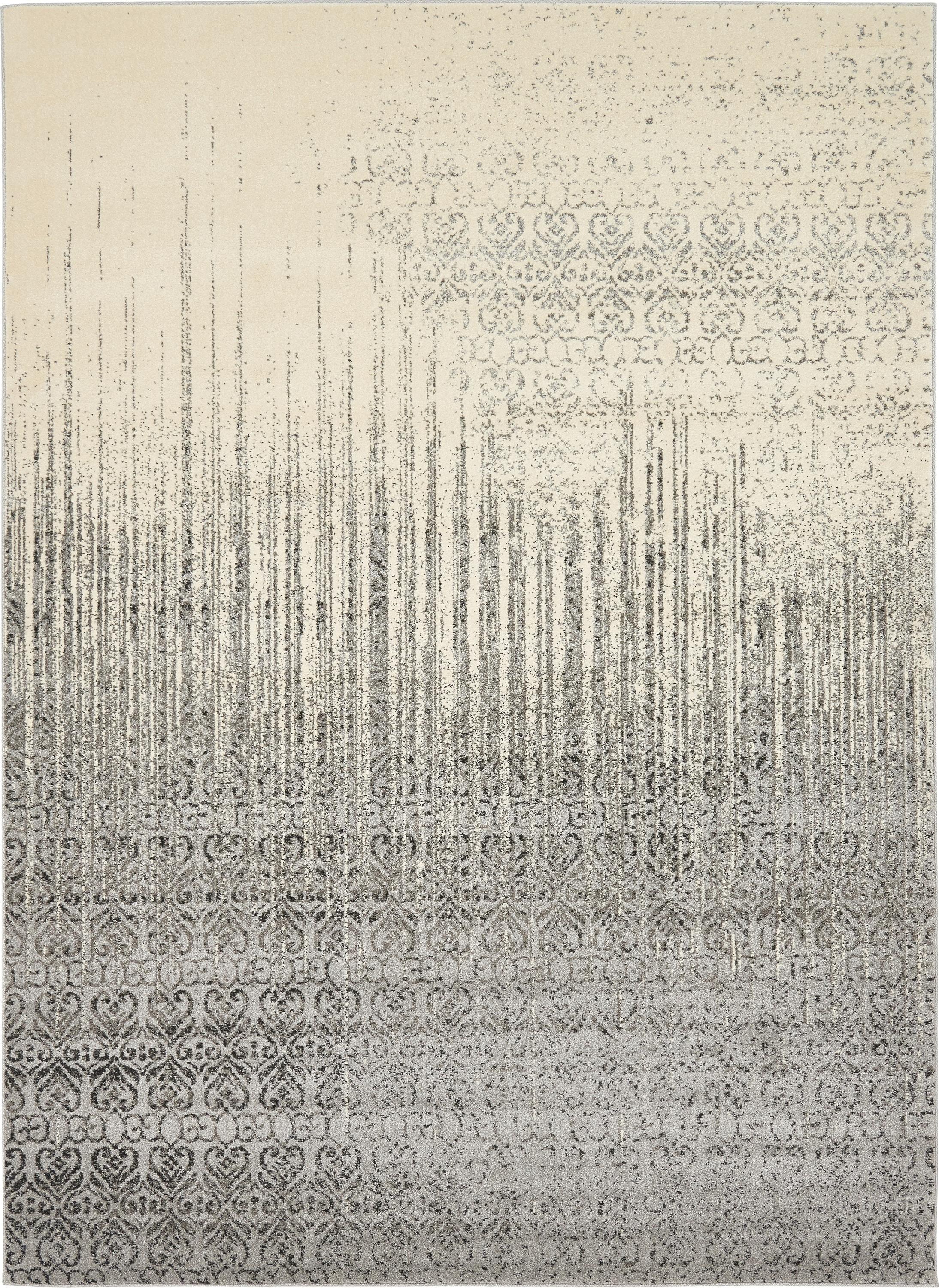 Unique Loom Del Mar Collection Area Rug - Jennifer (8'  x 11' Rectangle Gray/Black)