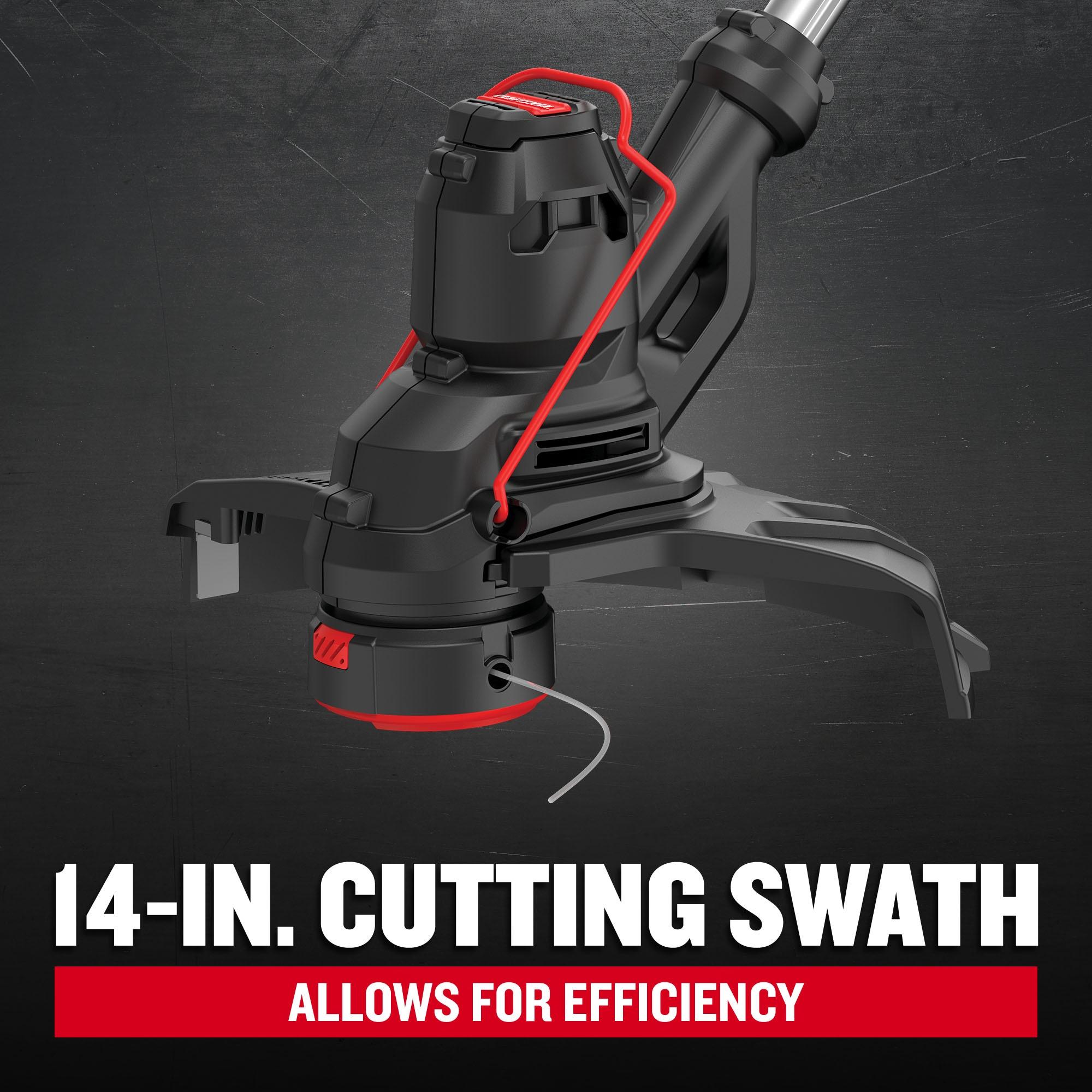 Craftsman Red Electric 14-Inch Straight Shaft String Trimmer