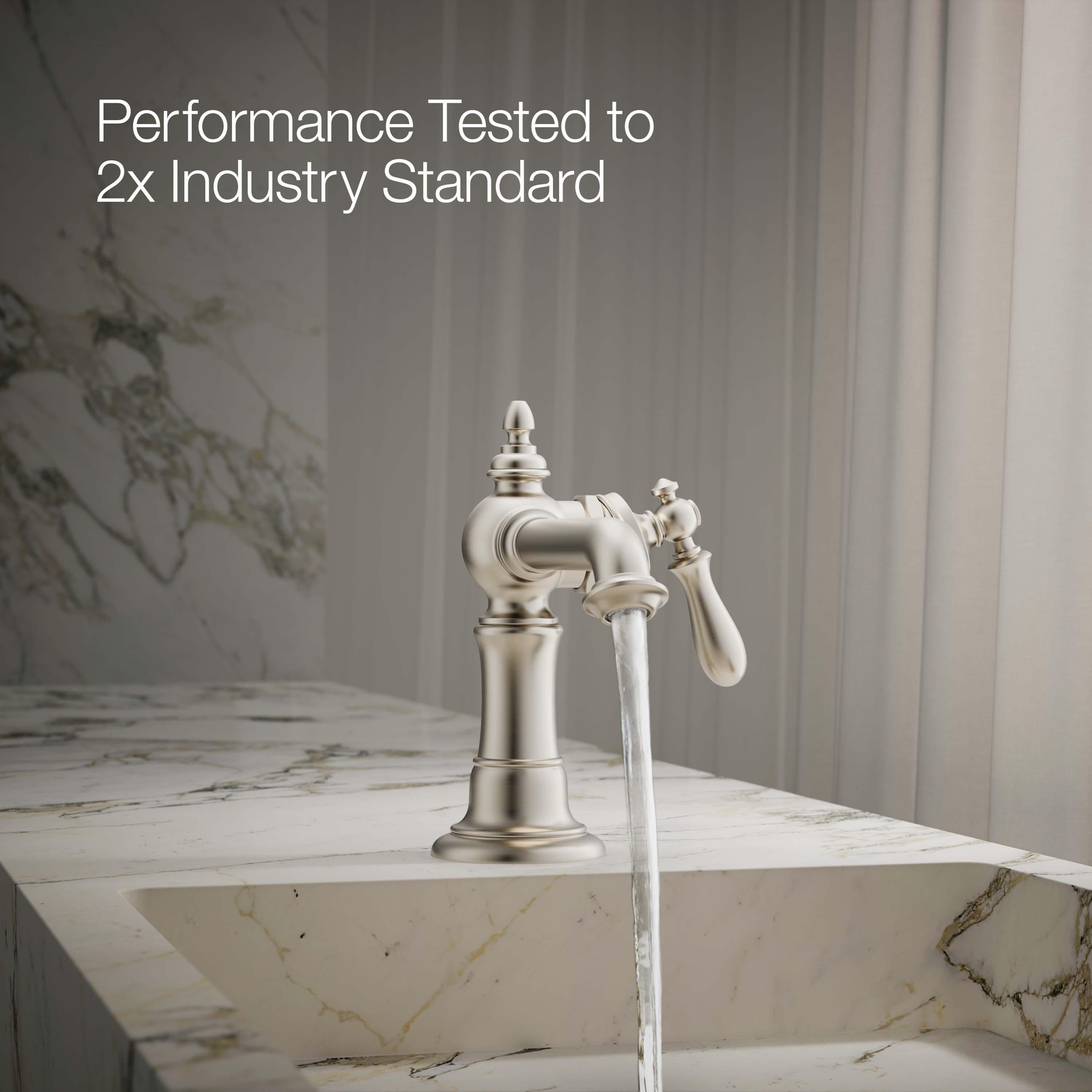 Artifacts® Single Hole Bathroom Faucet with Drain Assembly