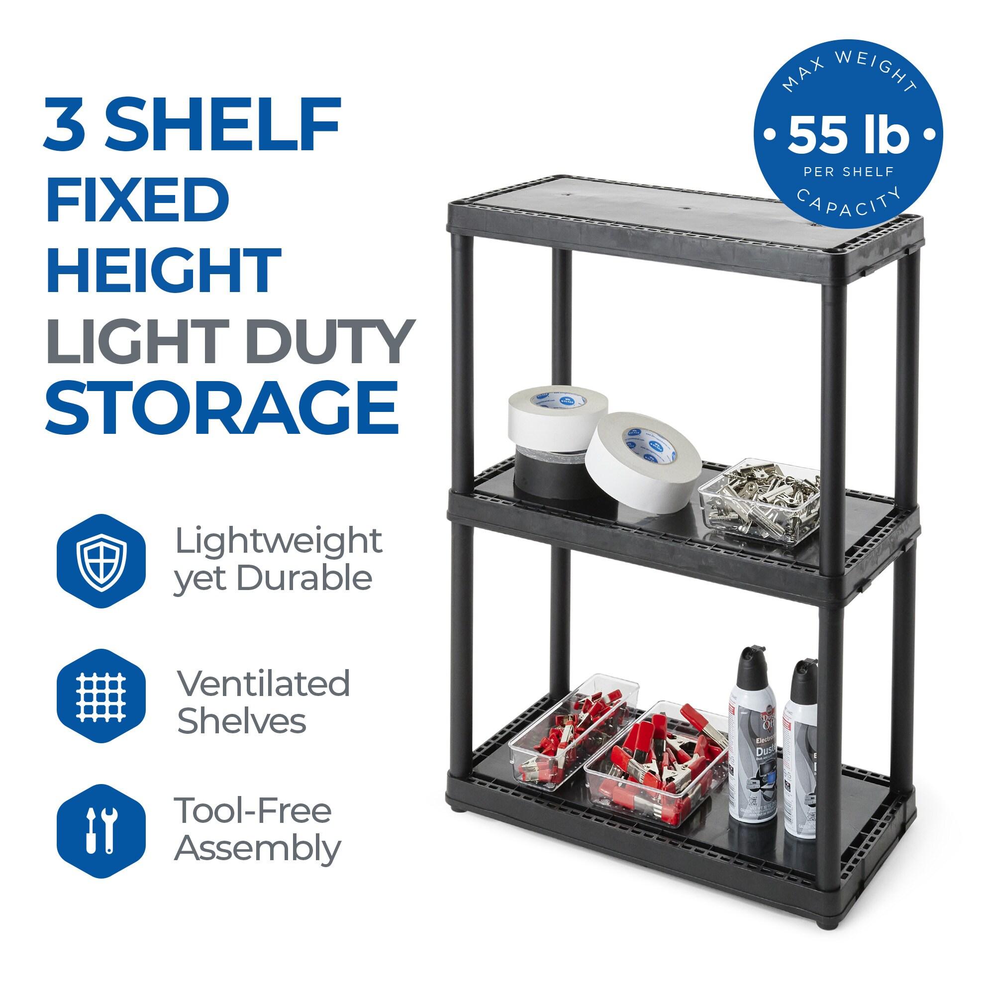 Gracious Living Storage 24'' W Plastic Shelving Unit