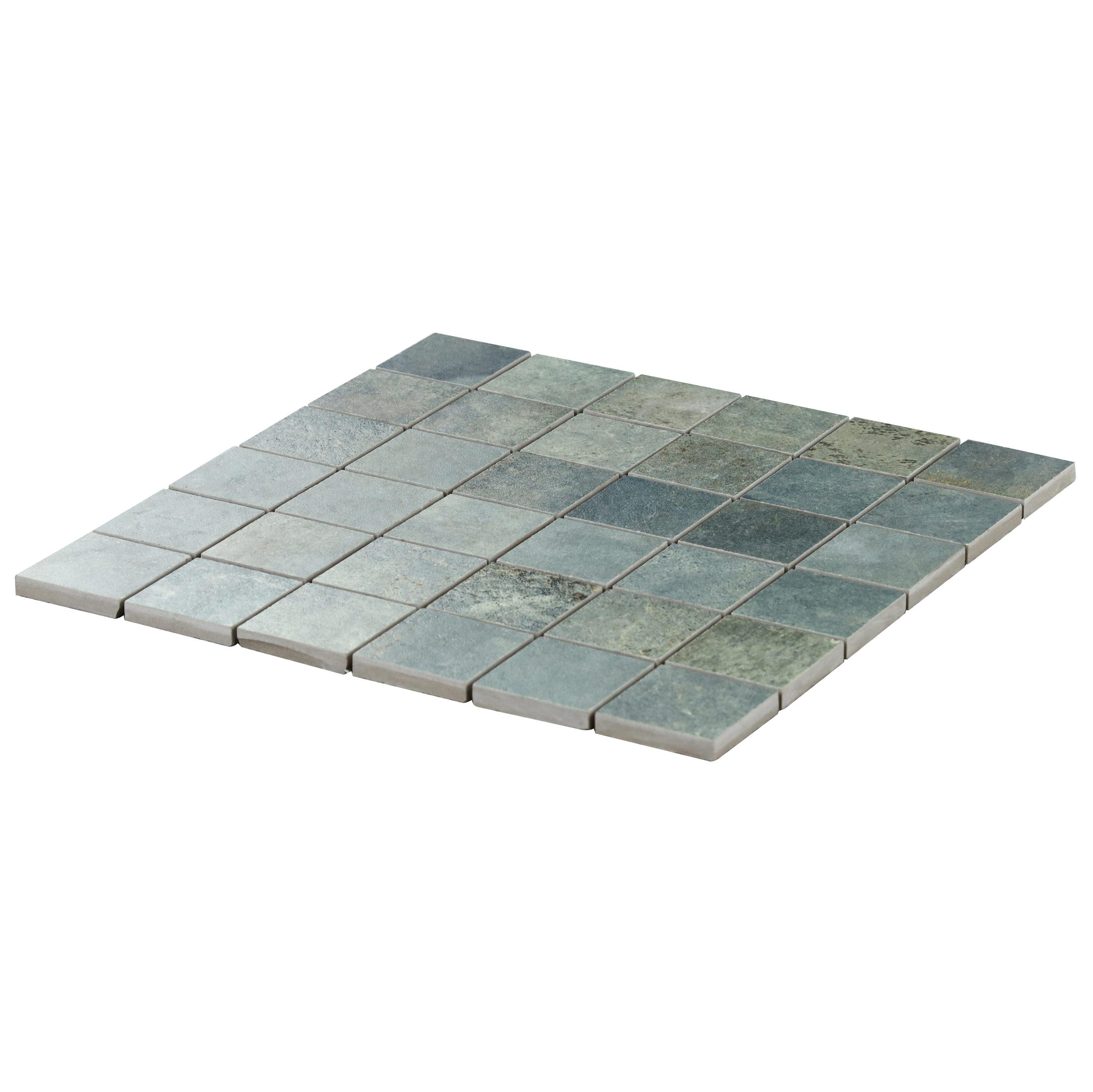 Angela Harris Fuller 11.81 in. x 11.81 in. Matte Porcelain Floor and Wall Mosaic Tile