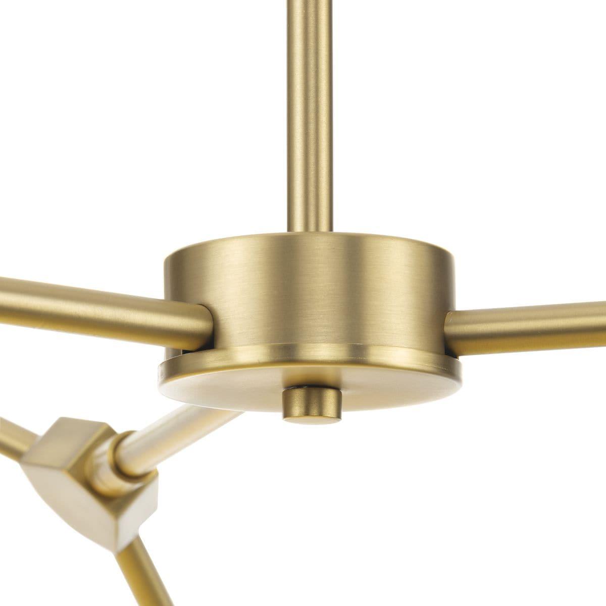 Progress Lighting Haas 6-Light Chandelier, Brushed Bronze, Opal Glass Globes, Design Series