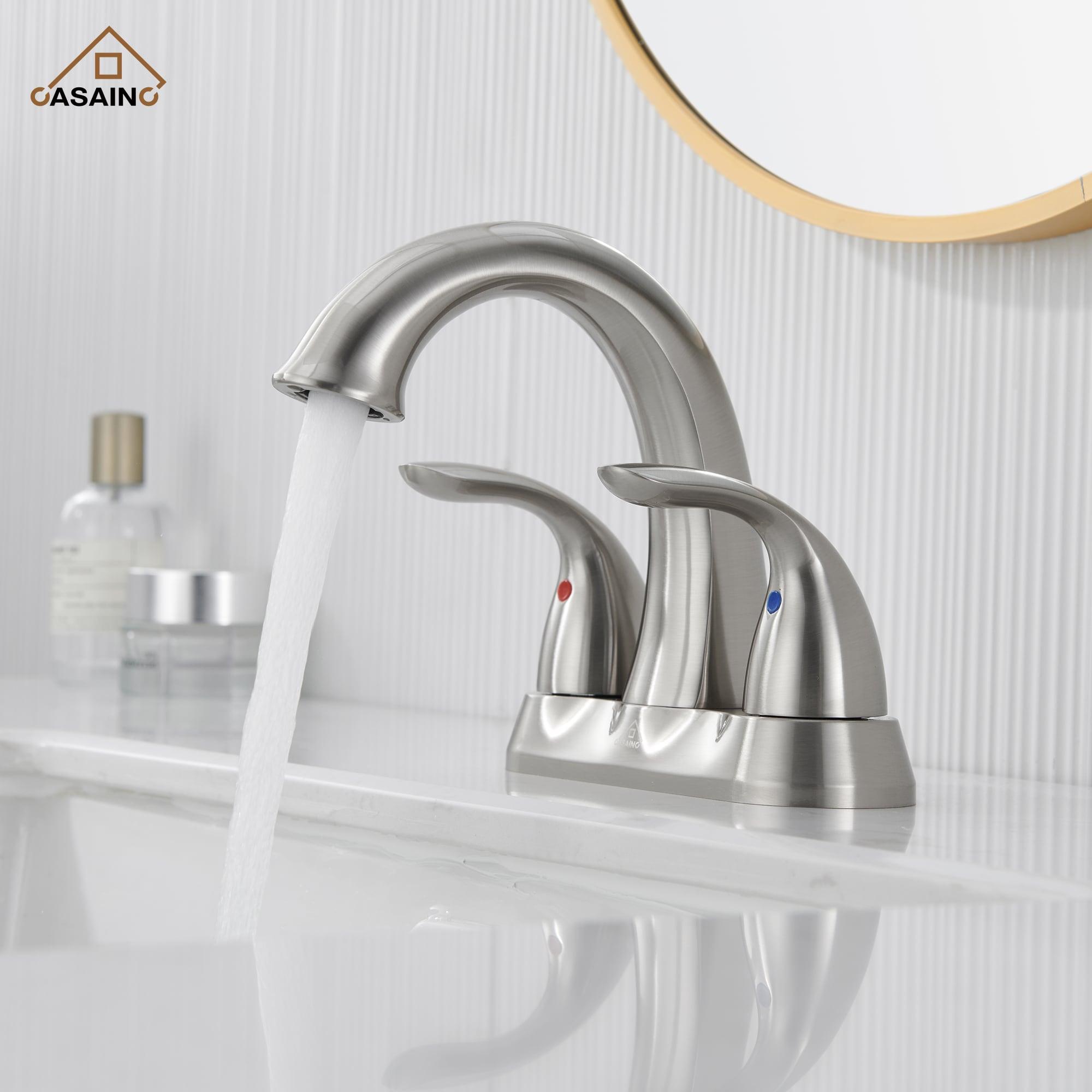 1.2 Flow Centerset Bathroom Sink Faucet with Drain