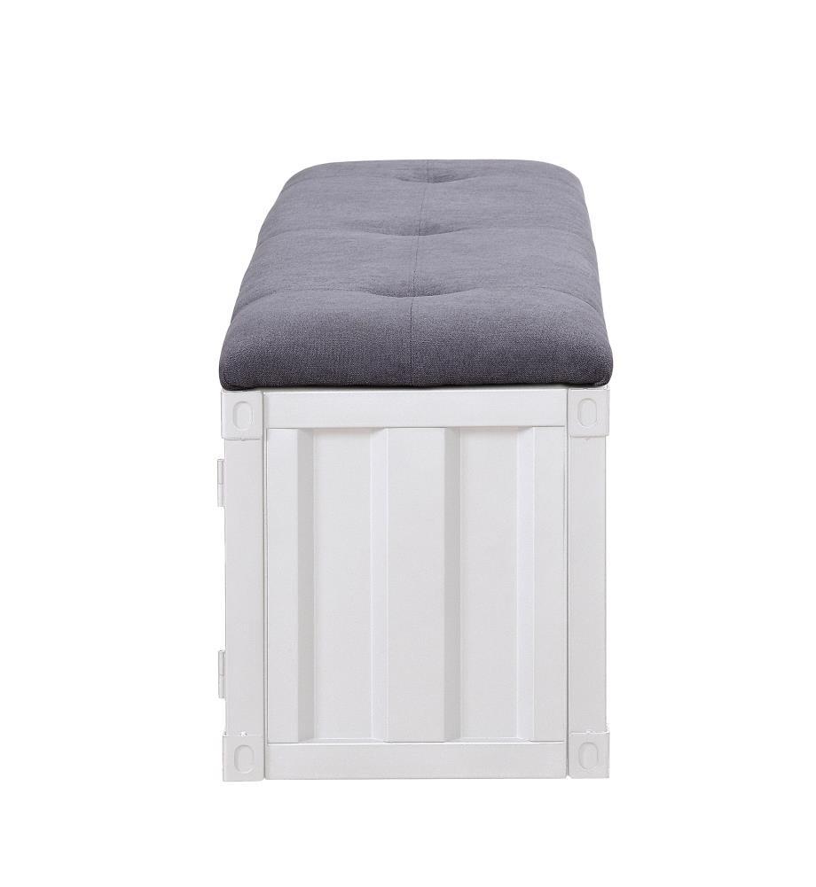 Acme Cargo Fabric Upholstered Storage Bench