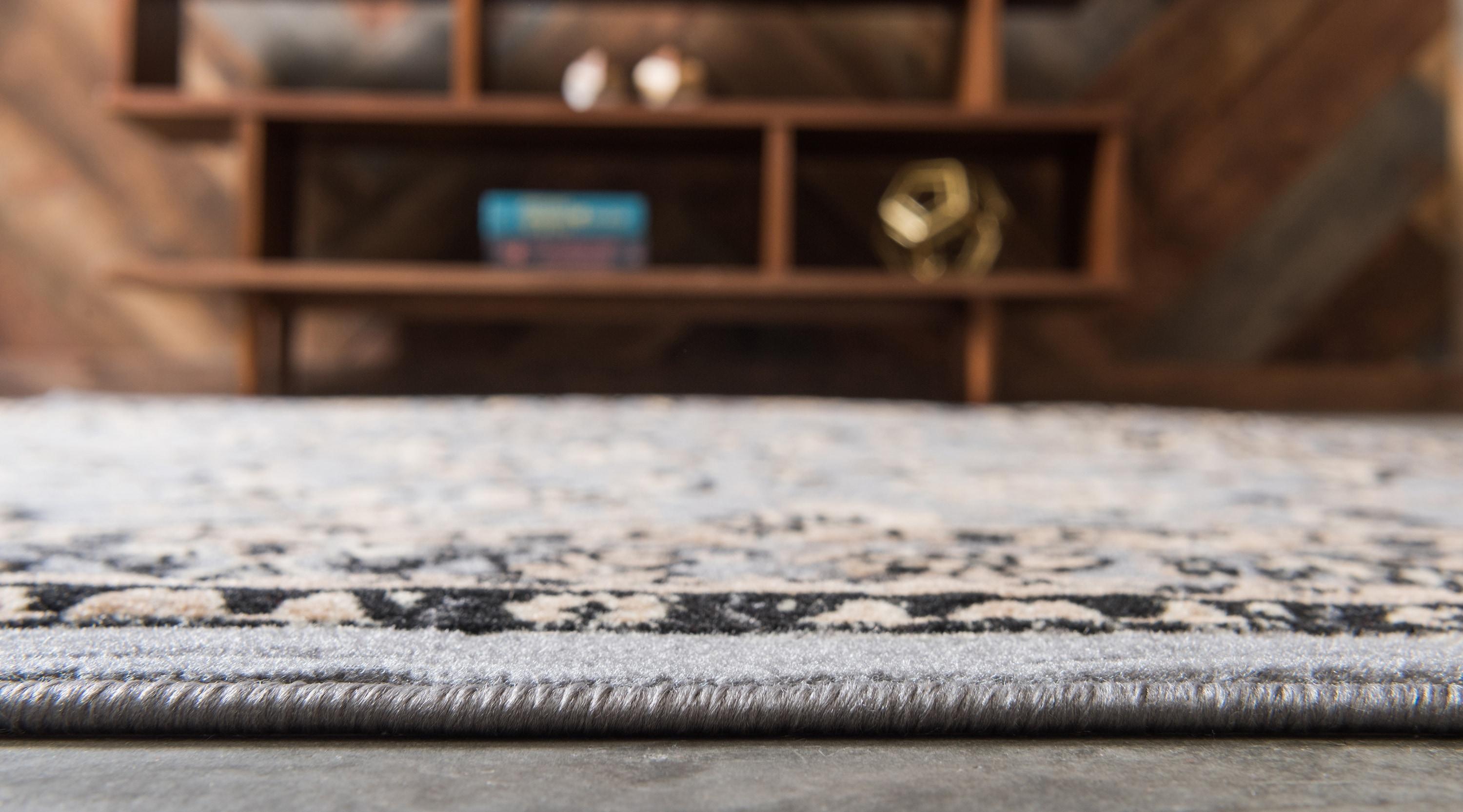 Unique Loom 6' 0 x 9' 0 Sialk Hill Washington Gray Area Rug
