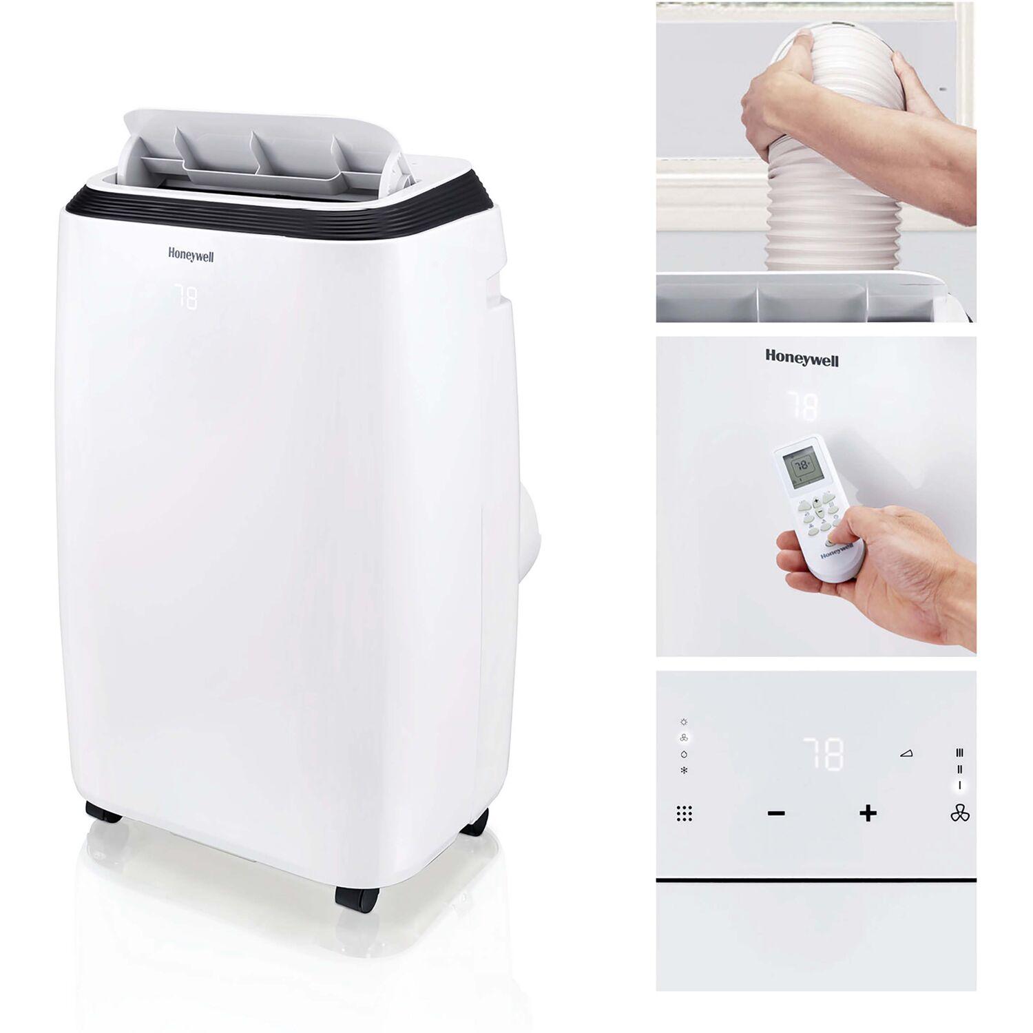 Honeywell 6,000 BTU DOE Portable Air Conditioner with Remote, 115V for up to 450 Sq. Ft. in White