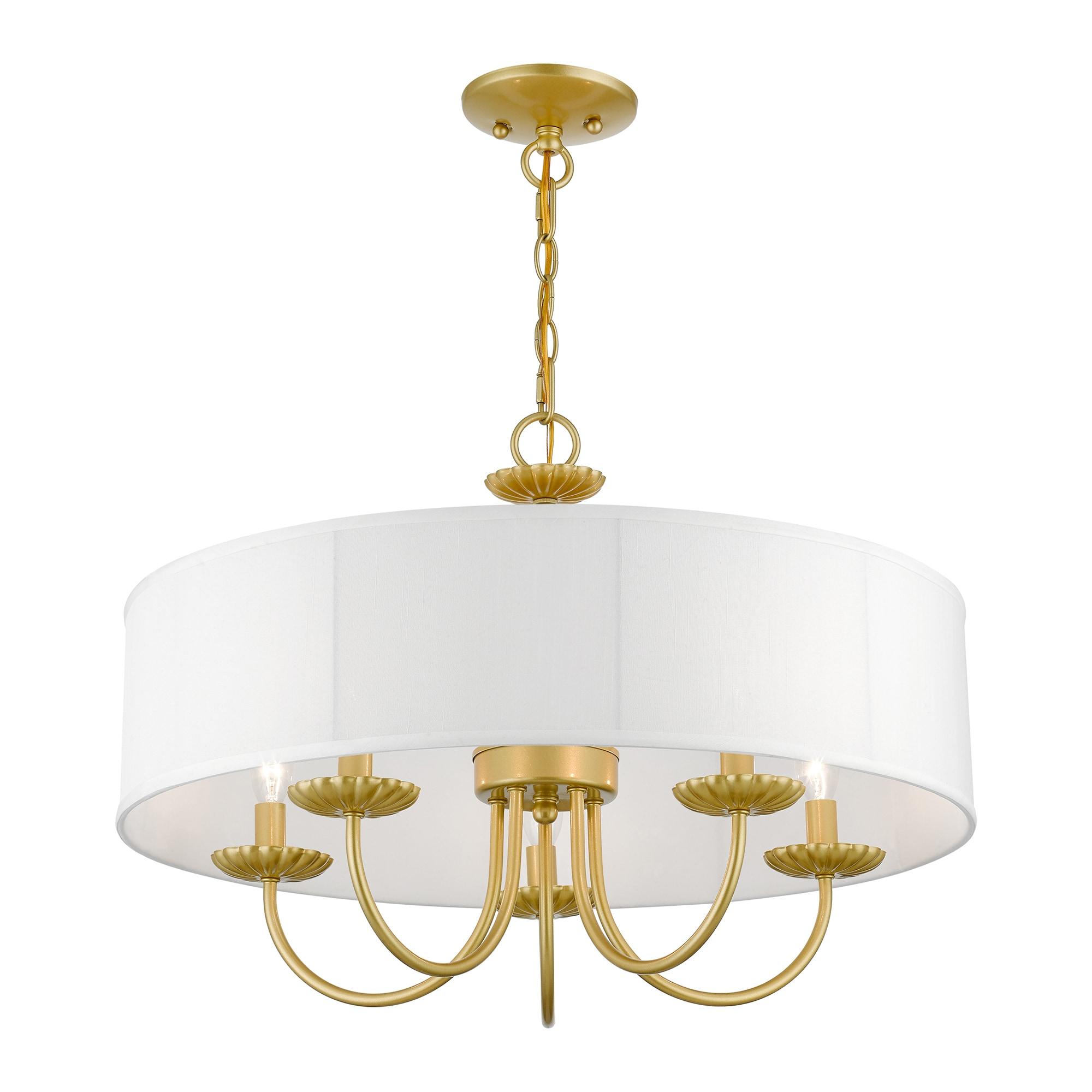 Livex Lighting Brookdale 5 - Light Pendant in  Soft Gold