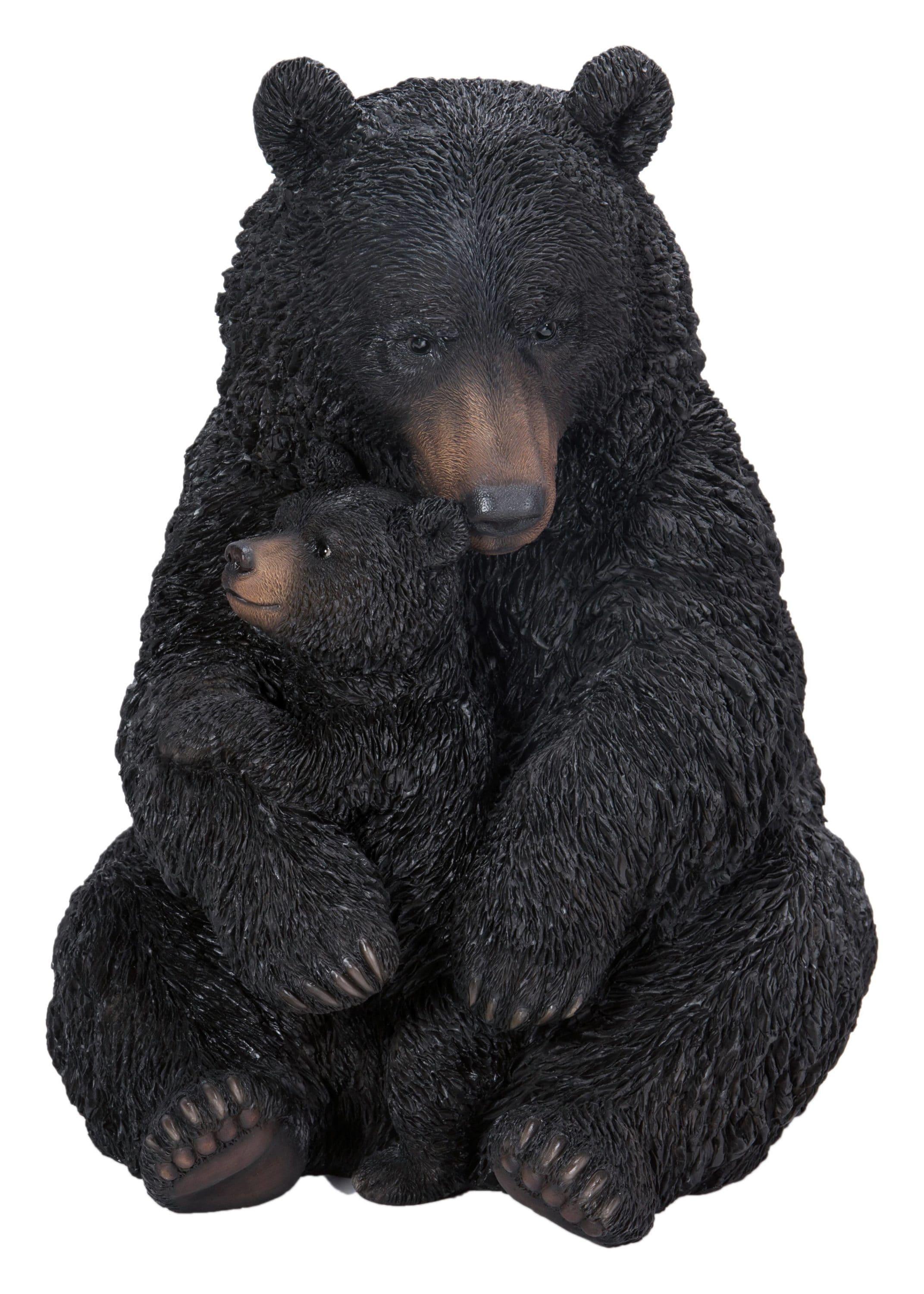 Hi-Line Gift Ltd. Bear Mother and Child Embracing Statue