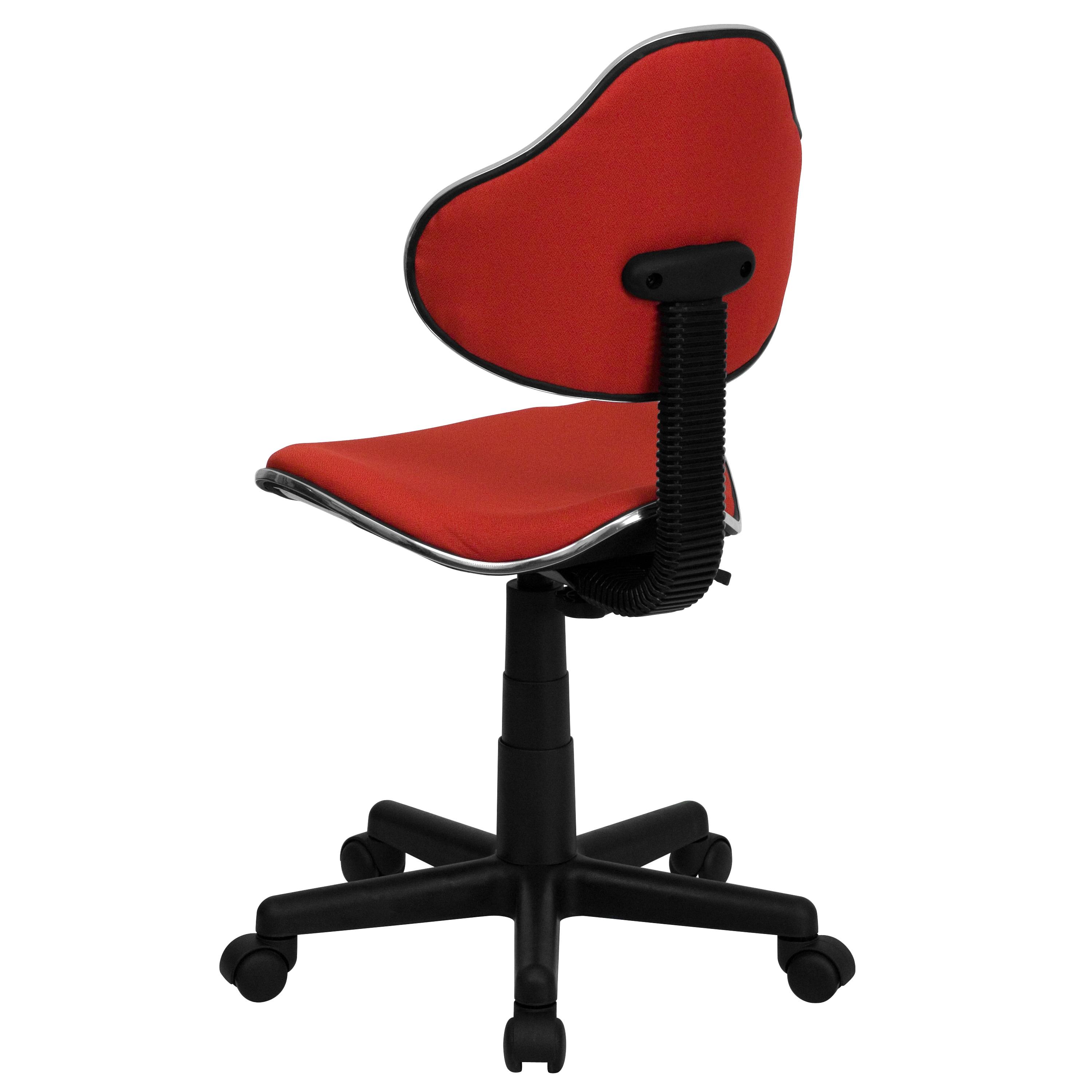 Flash Furniture Whitney Red Fabric Swivel Ergonomic Task Office Chair