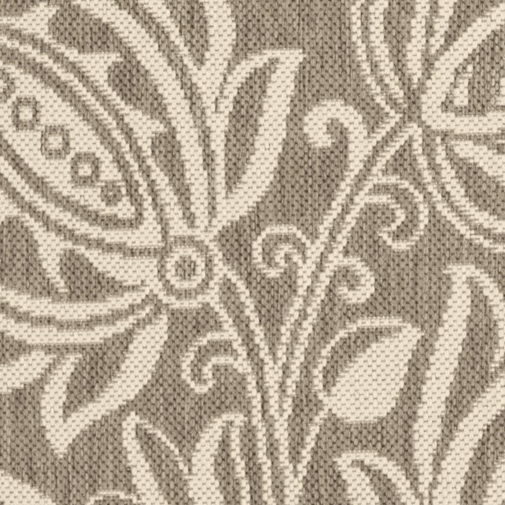 Courtyard CY2961 Power Loomed Indoor and Outdoor Area Rug - Brown/Natural - 9'x12' - Safavieh