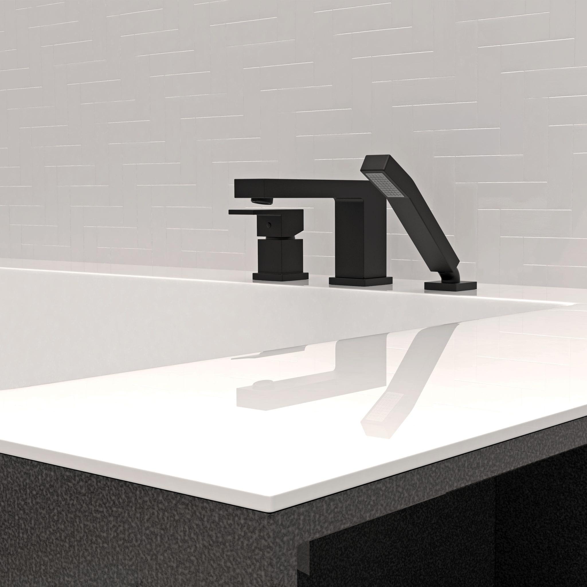 Keeney Quadrato Deck Tub Filler with Diverter QUA43CMB