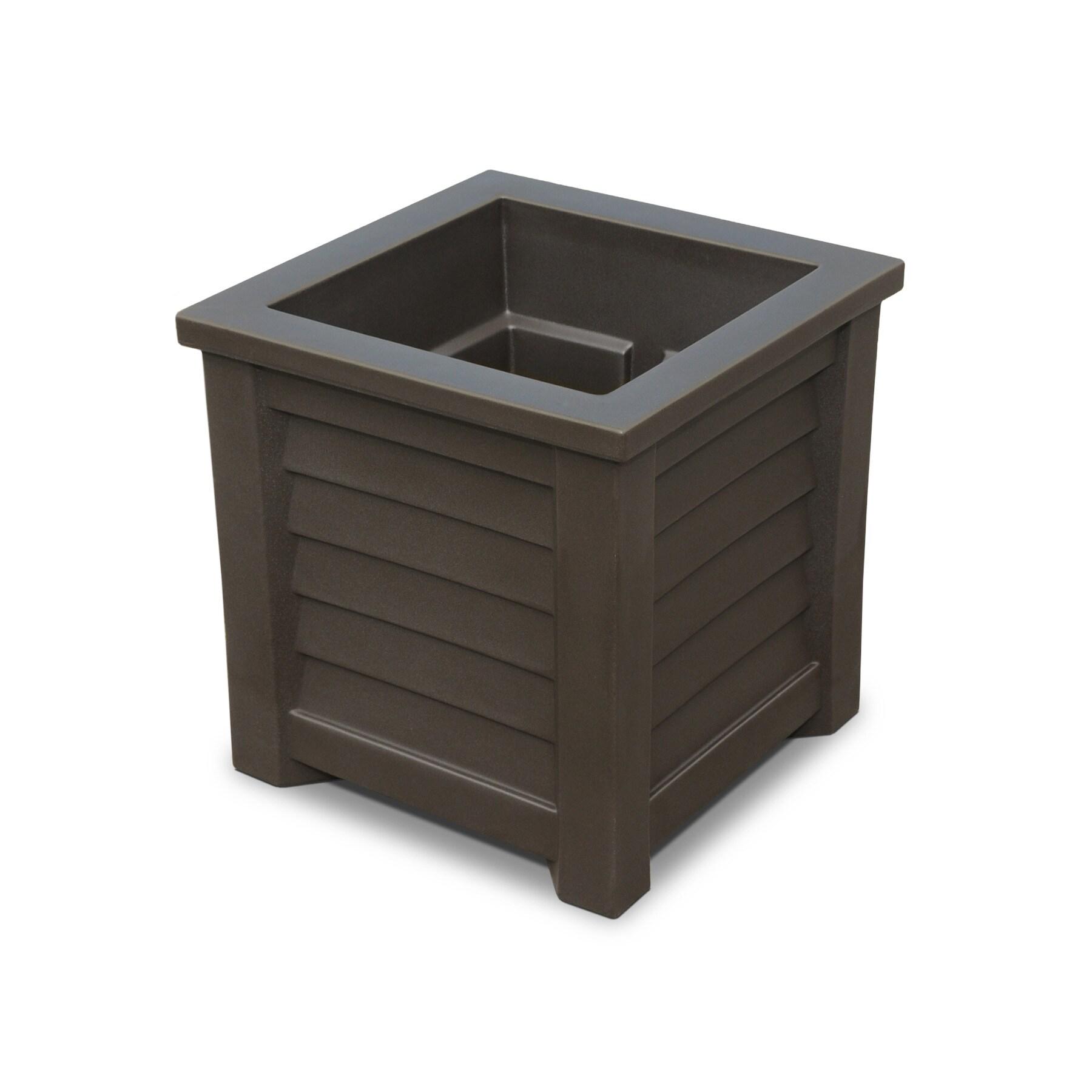 Lakeland Square Resin Planter with Water Reservoir