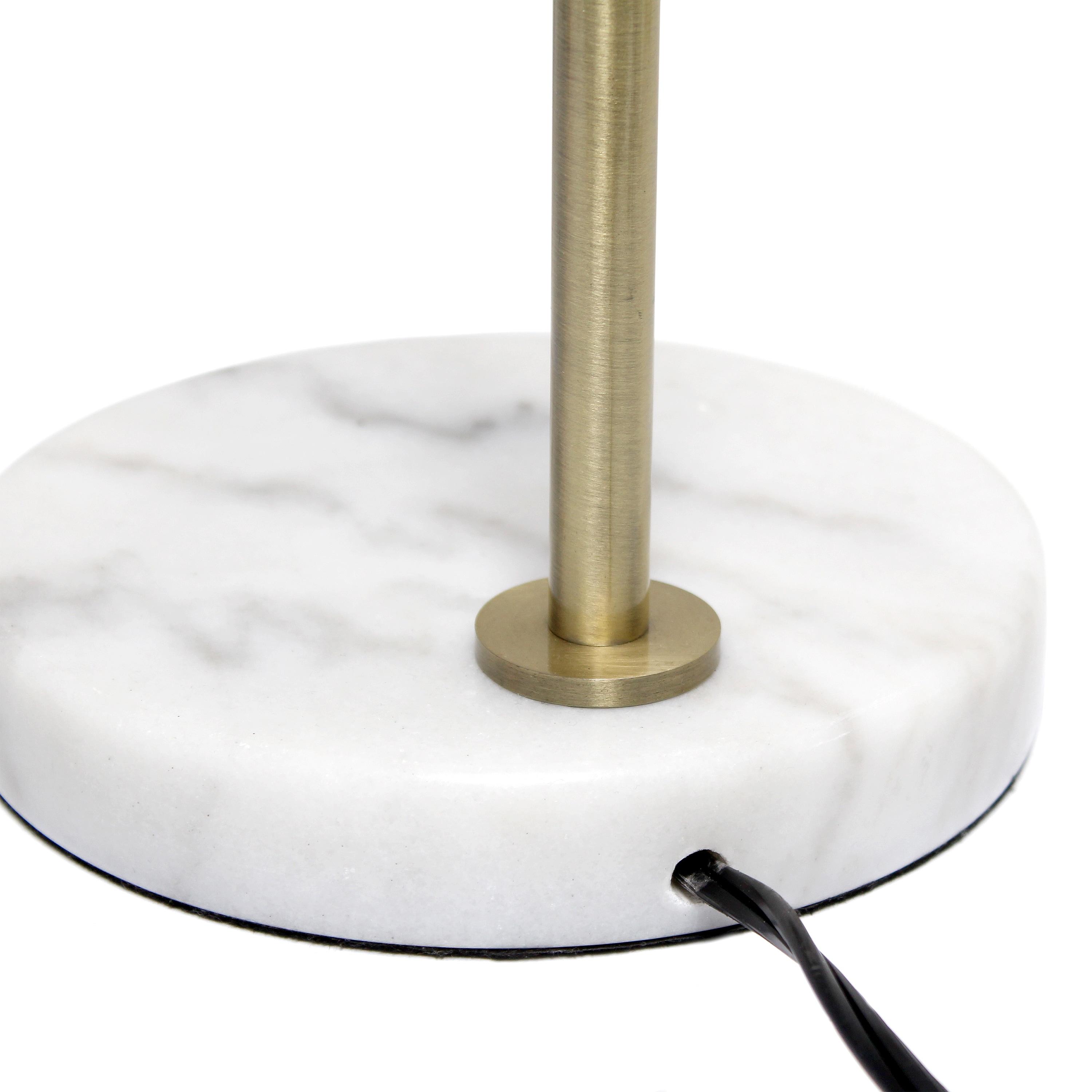21" Studio Loft Globe Shade Table Desk Lamp Antique Brass Finish - Lalia Home: Mid-Century Modern, UL Listed, No Assembly Required