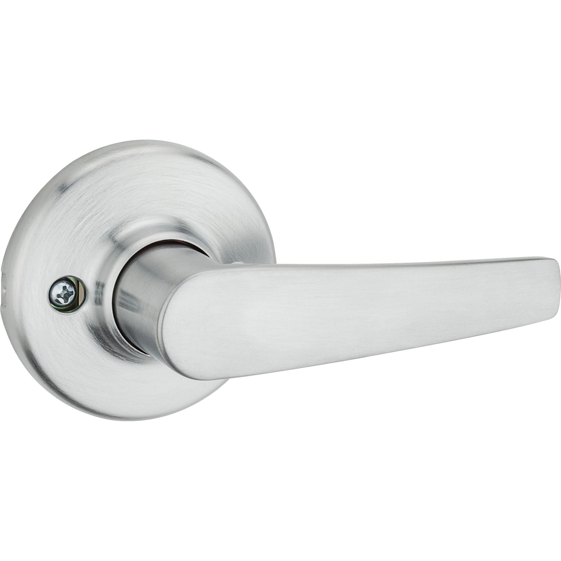 Kwikset Delta Satin Chrome Interior/Exterior Dummy Door Handle