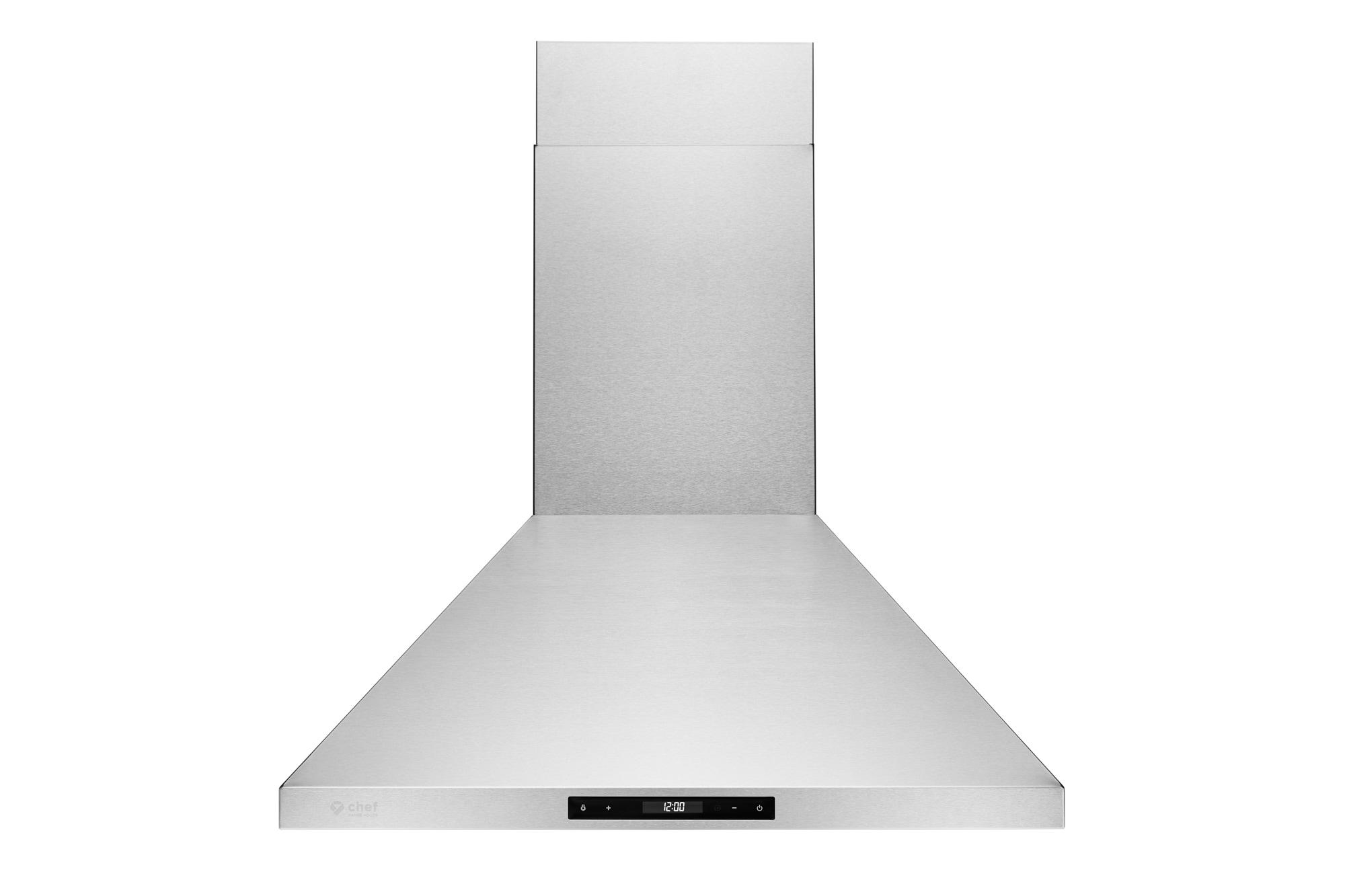 Hauslane 30" Stainless Steel 450 CFM Convertible Wall Range Hood with Baffle Filter