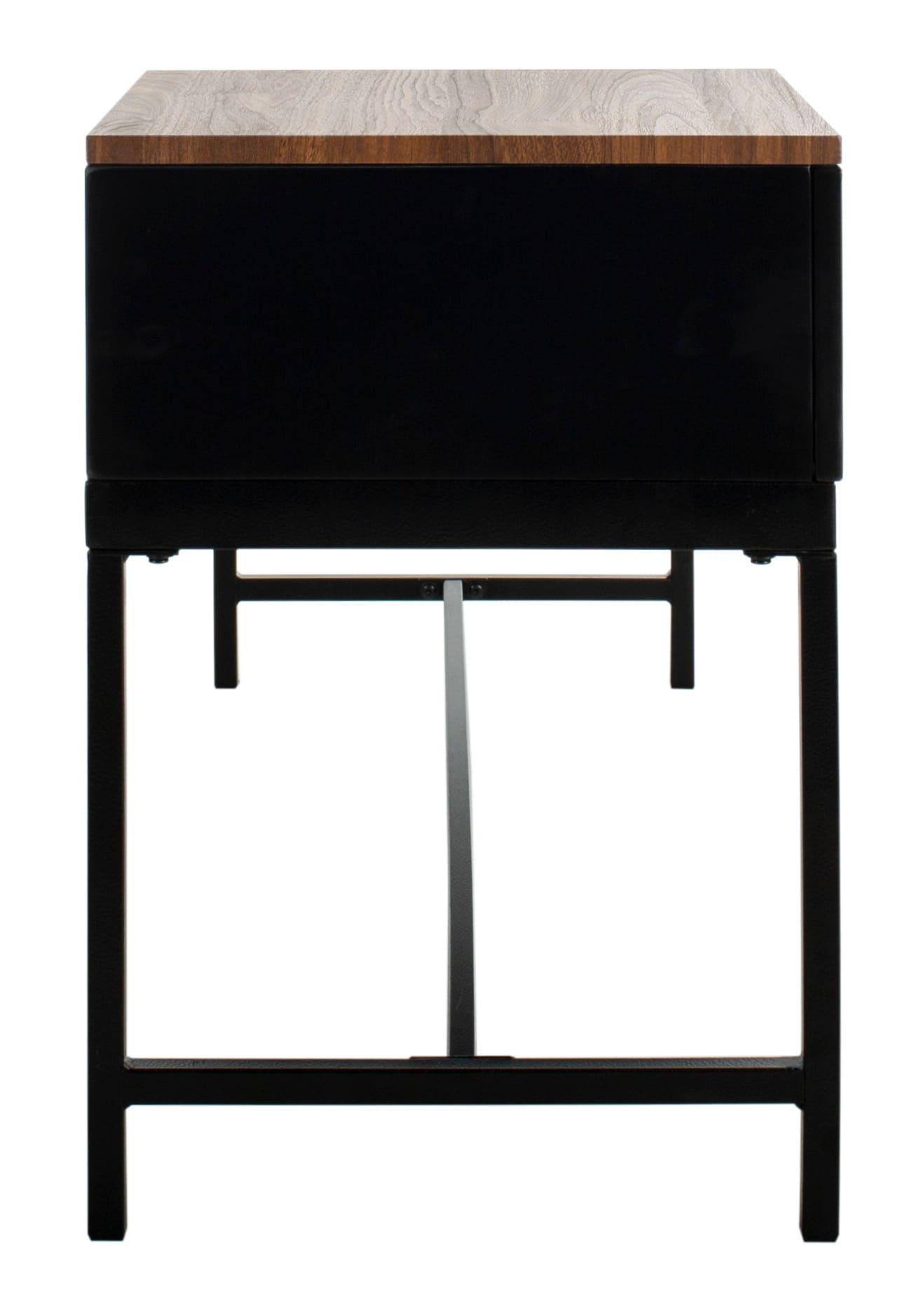 Maruka Bench with Storage - Brown/Brown - Safavieh