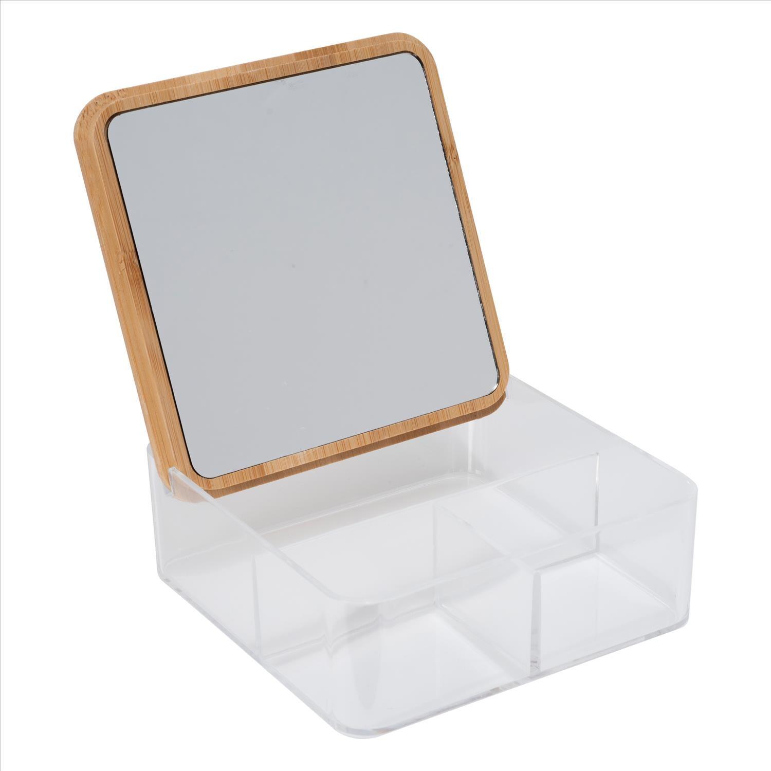 Simplify Plastic 3 Compartment Makeup Organizer