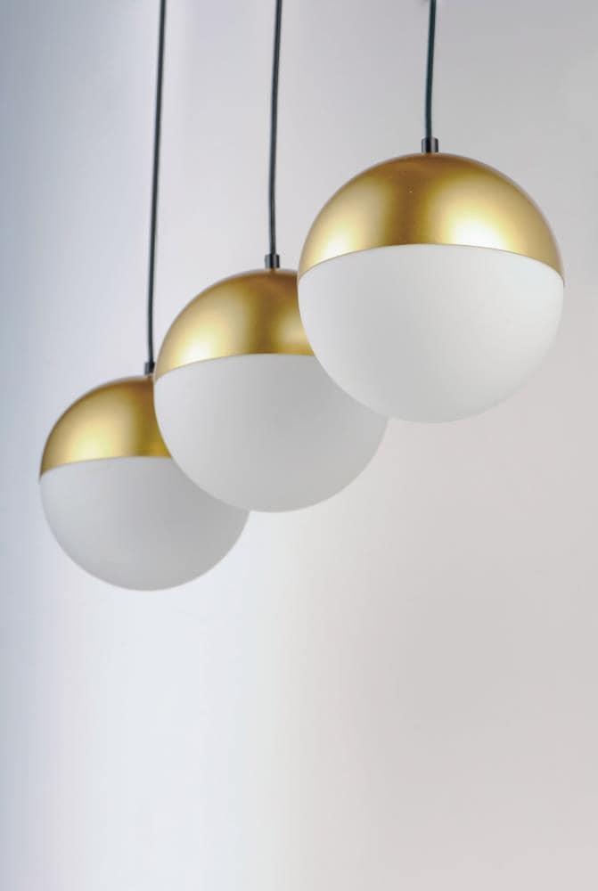 Hastings 3 Light Glass Dimmable Pendant