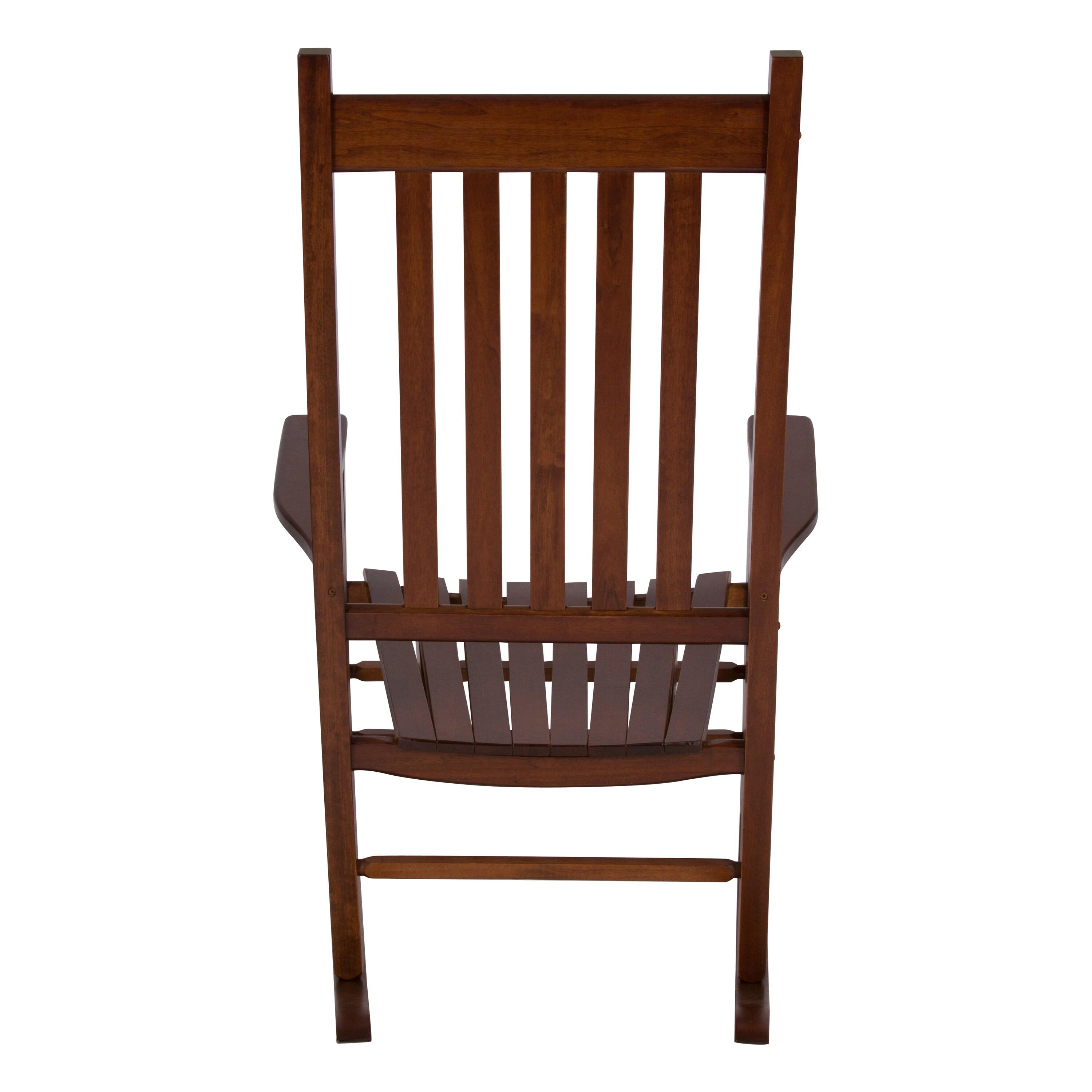 Shine Company Vermont Hardwood Outdoor Porch Patio Furniture Rocker Chair, Oak