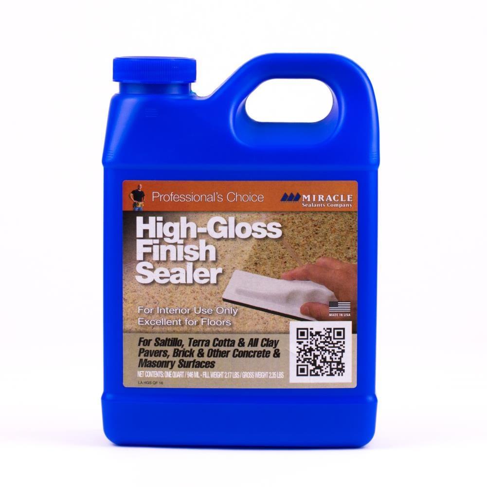 Miracle Sealants HGFS6QT High Gloss Finish Sealer Color & Gloss Enhancers, Quart, Clear