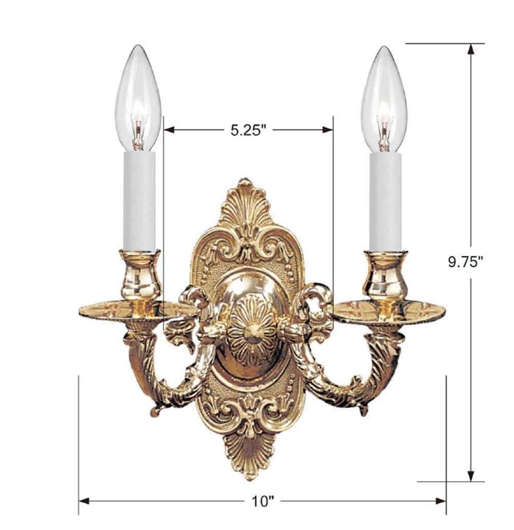 Crystorama Lighting - Wall Mount - Arlington - Two Light Wall Sconce In Classic